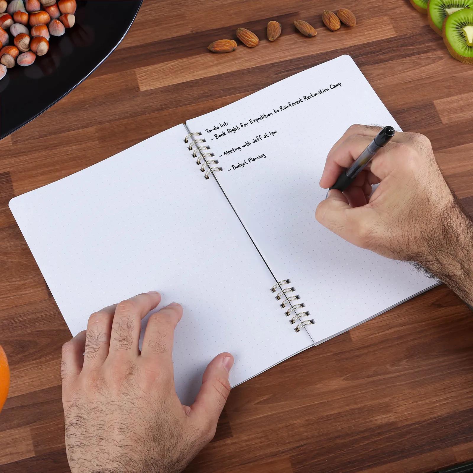 Ring Bound Notebook Recycled Fruit Fiber Cover - 7 x 9.75 in - product view 6