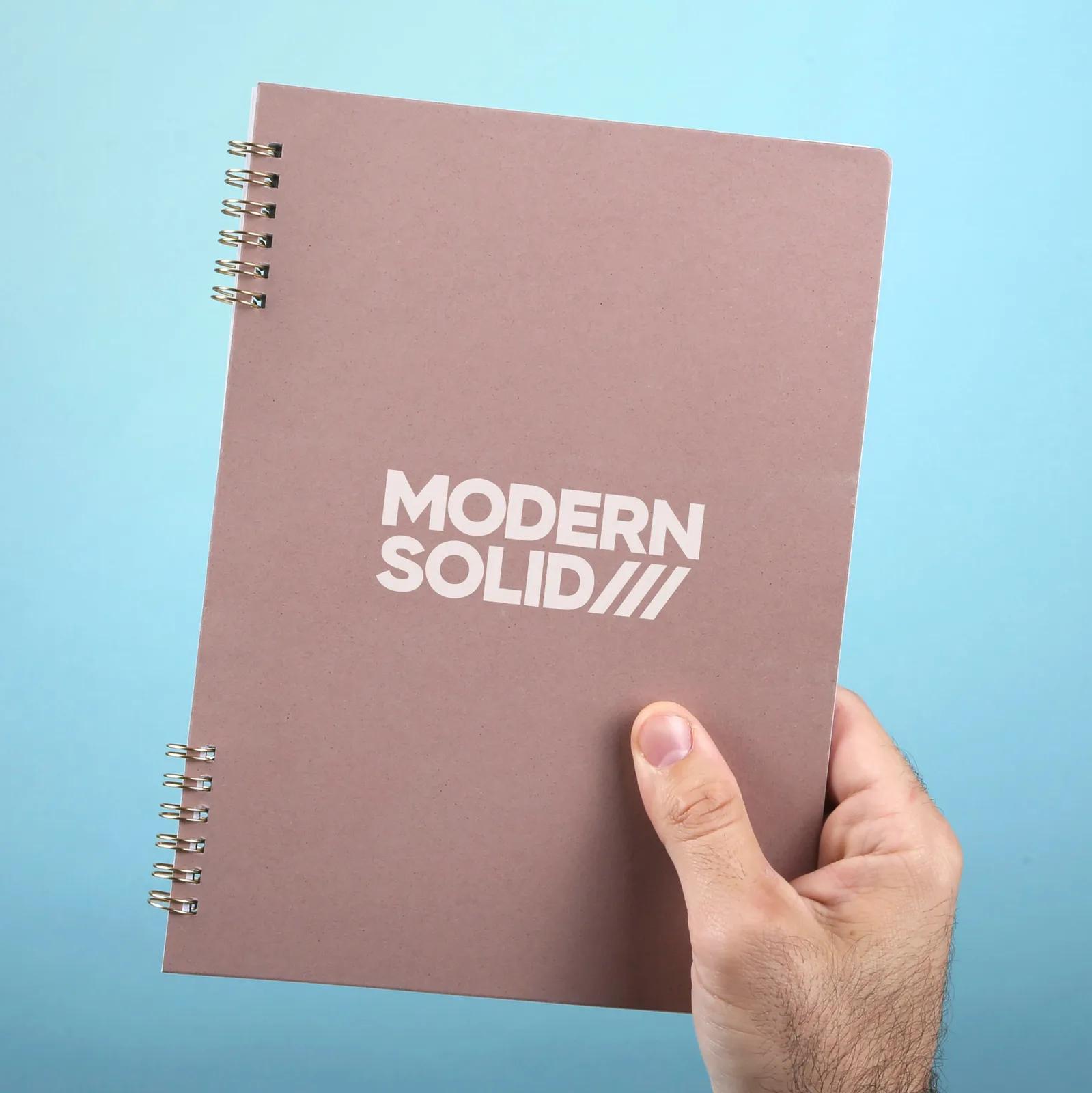 Ring Bound Notebook Recycled Fruit Fiber Cover - 7 x 9.75 in - product view 7