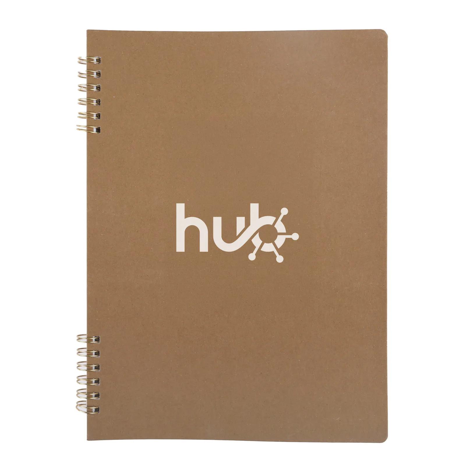 Ring Bound Notebook Recycled Fruit Fiber Cover - 7 x 9.75 in - product view 11