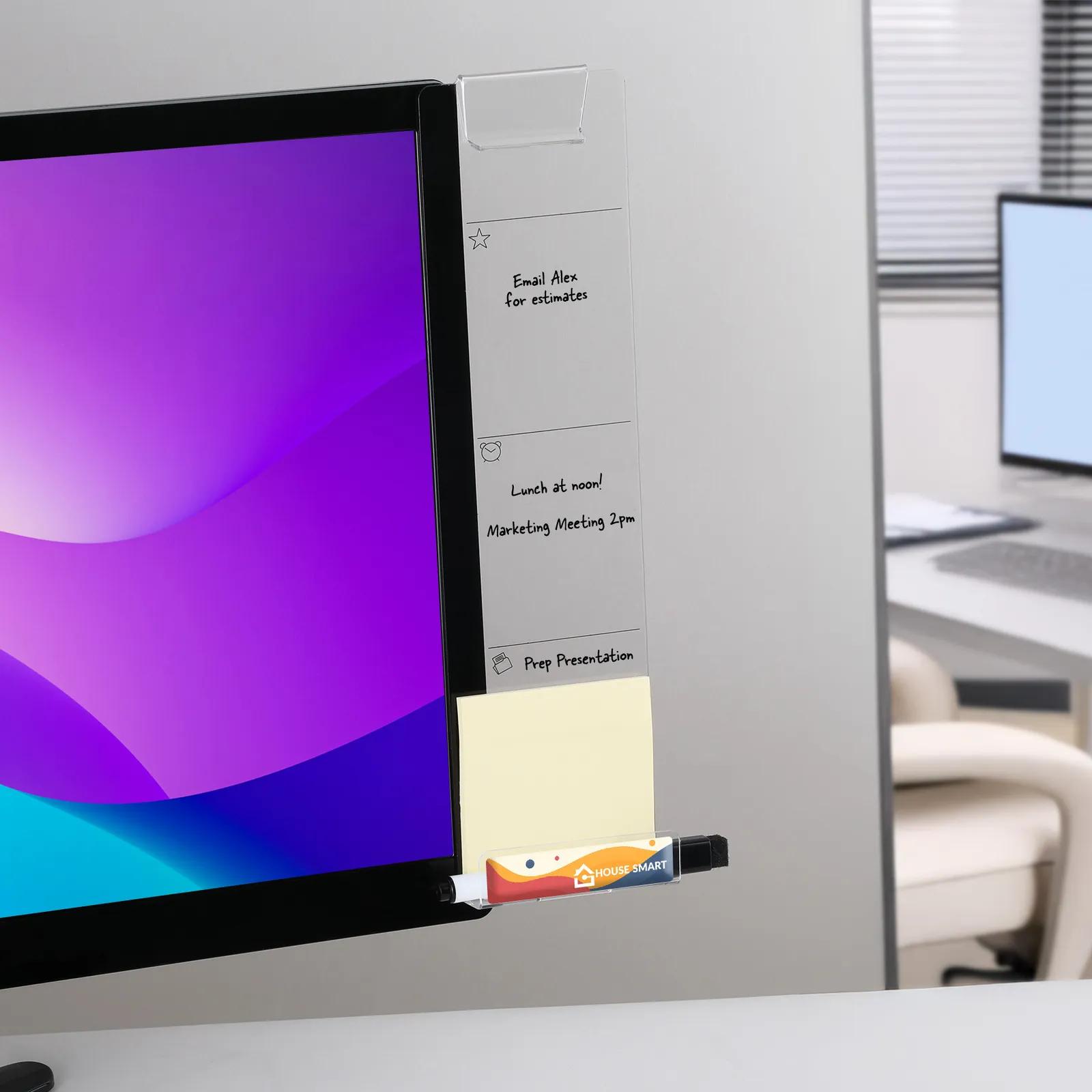 Acrylic Monitor Board Clear with Phone Shelf - 12 in - product view 2