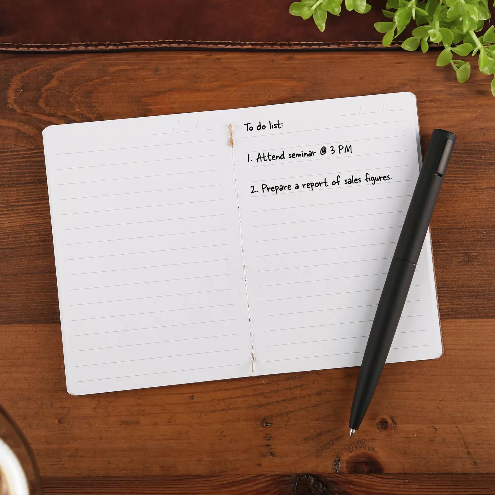 Pocket Notebook Recycled Genuine Leather - 3 x 5 in - product view 4