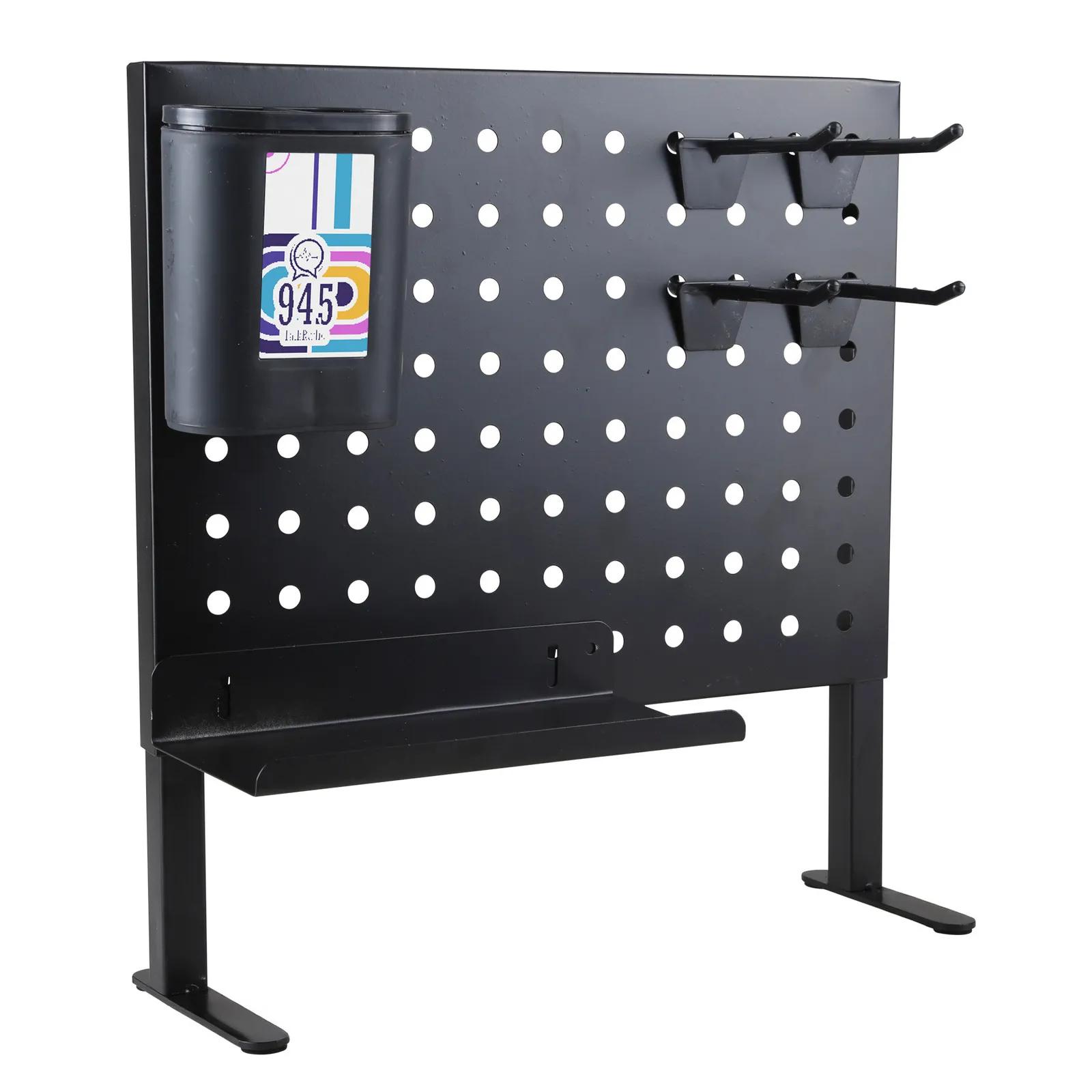Desktop Pegboard Organizer Black Metal - 12 x 9 in - product view 7