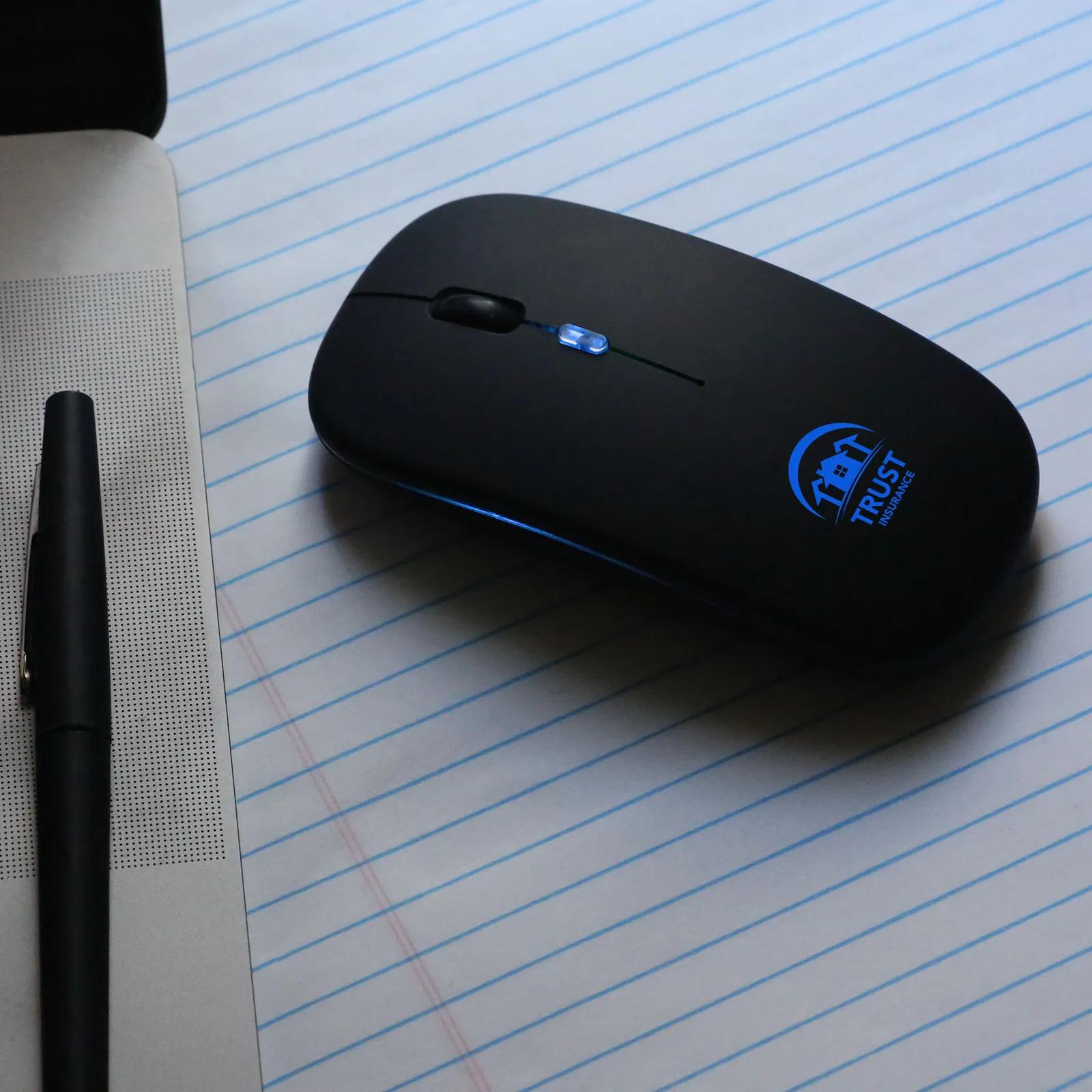 Wireless Mouse LED Light-Up Design - 4.5 x 2.25 in - product view 5