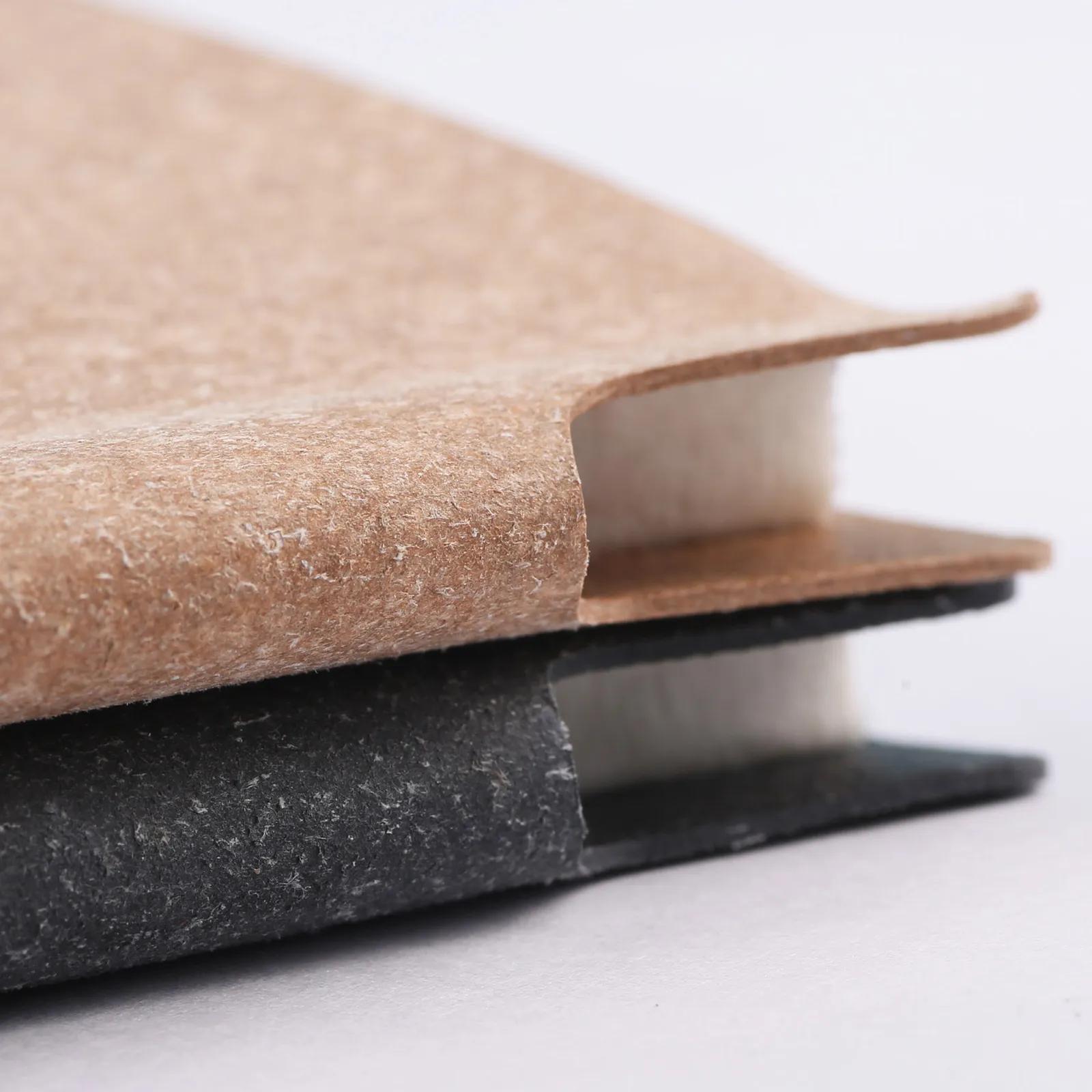 Hardcover Notebook Recycled Leather Lined - 6 x 8.5 in - product view 7