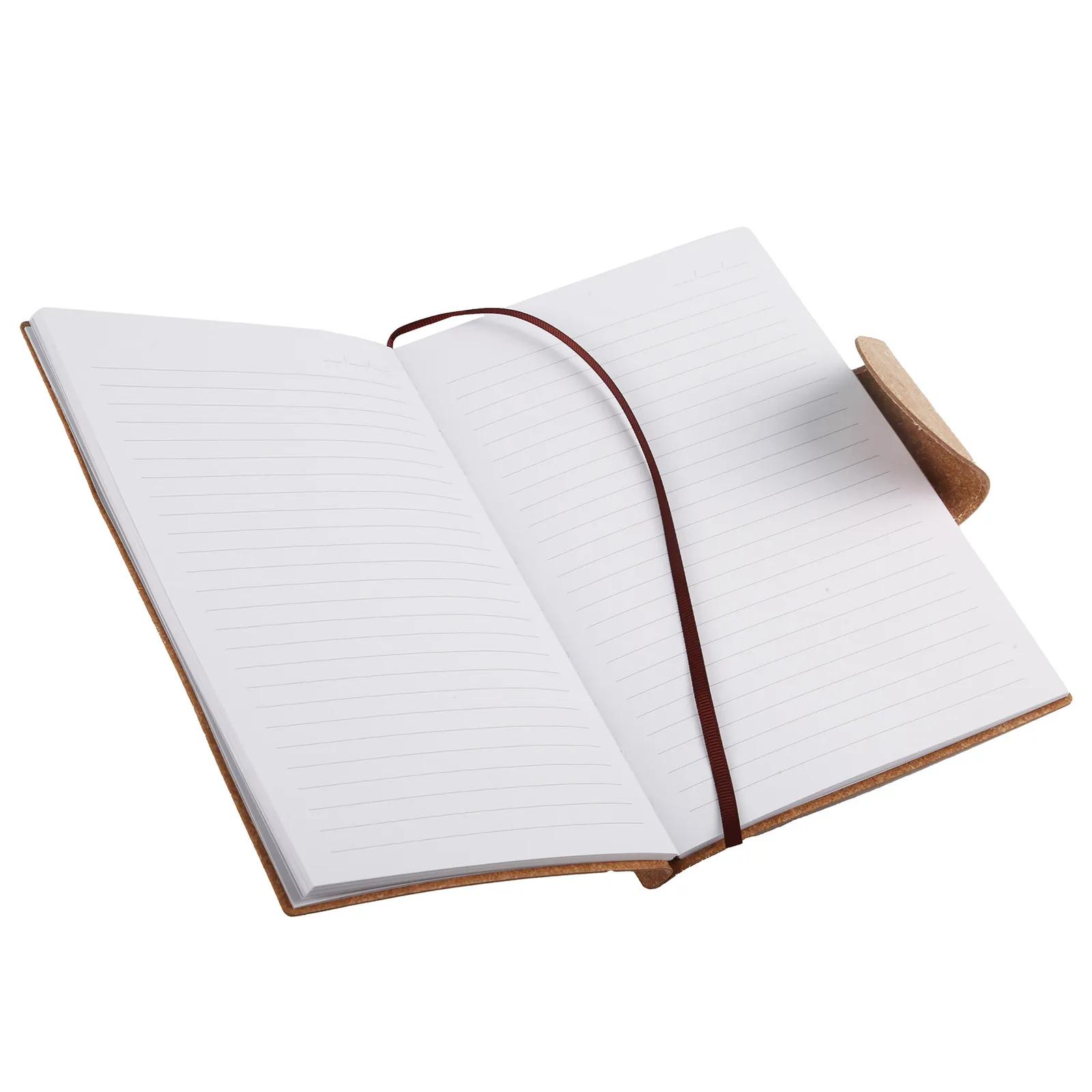 Hardcover Notebook Recycled Leather Lined - 6 x 8.5 in - product view 8