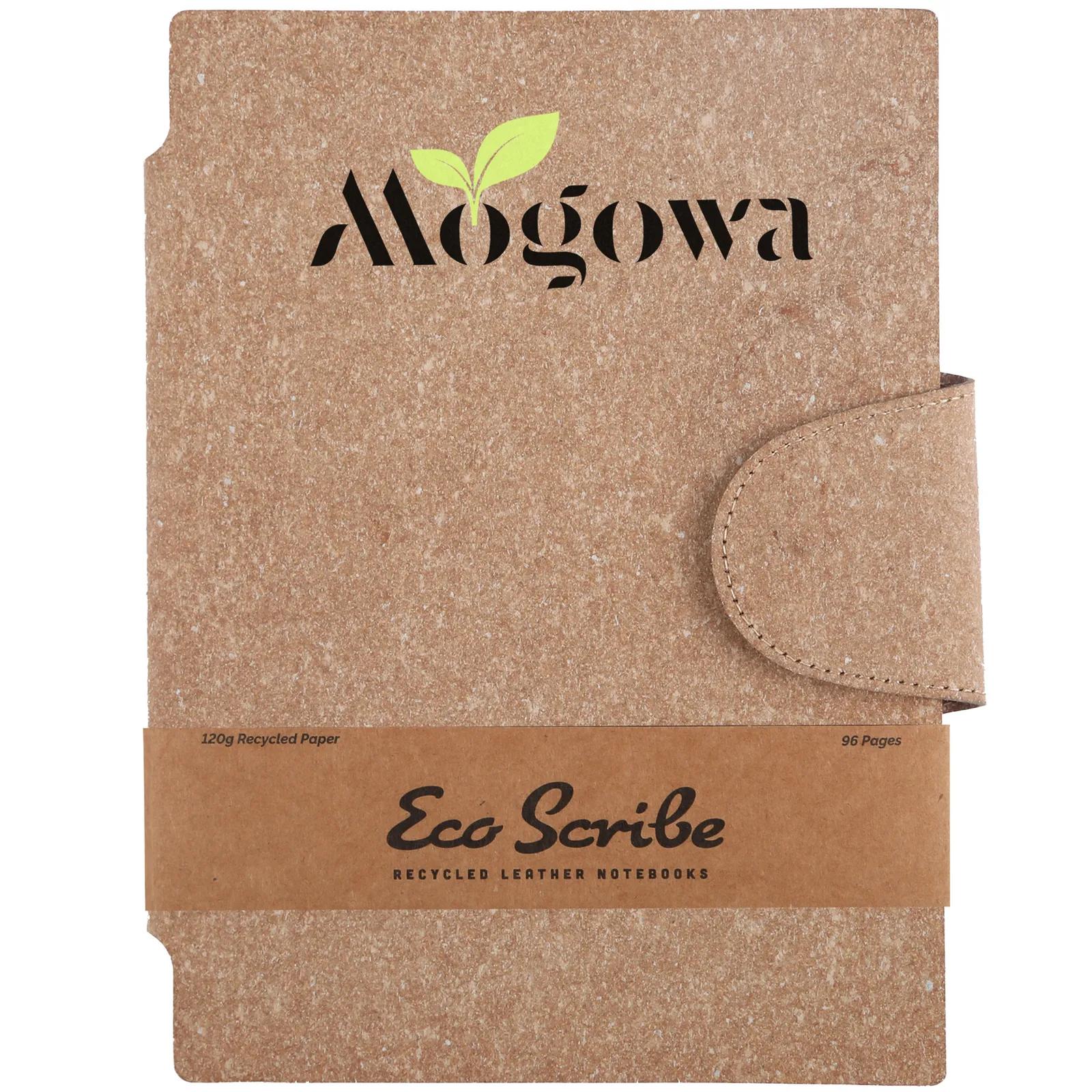 Hardcover Notebook Recycled Leather Lined - 6 x 8.5 in - product view 11