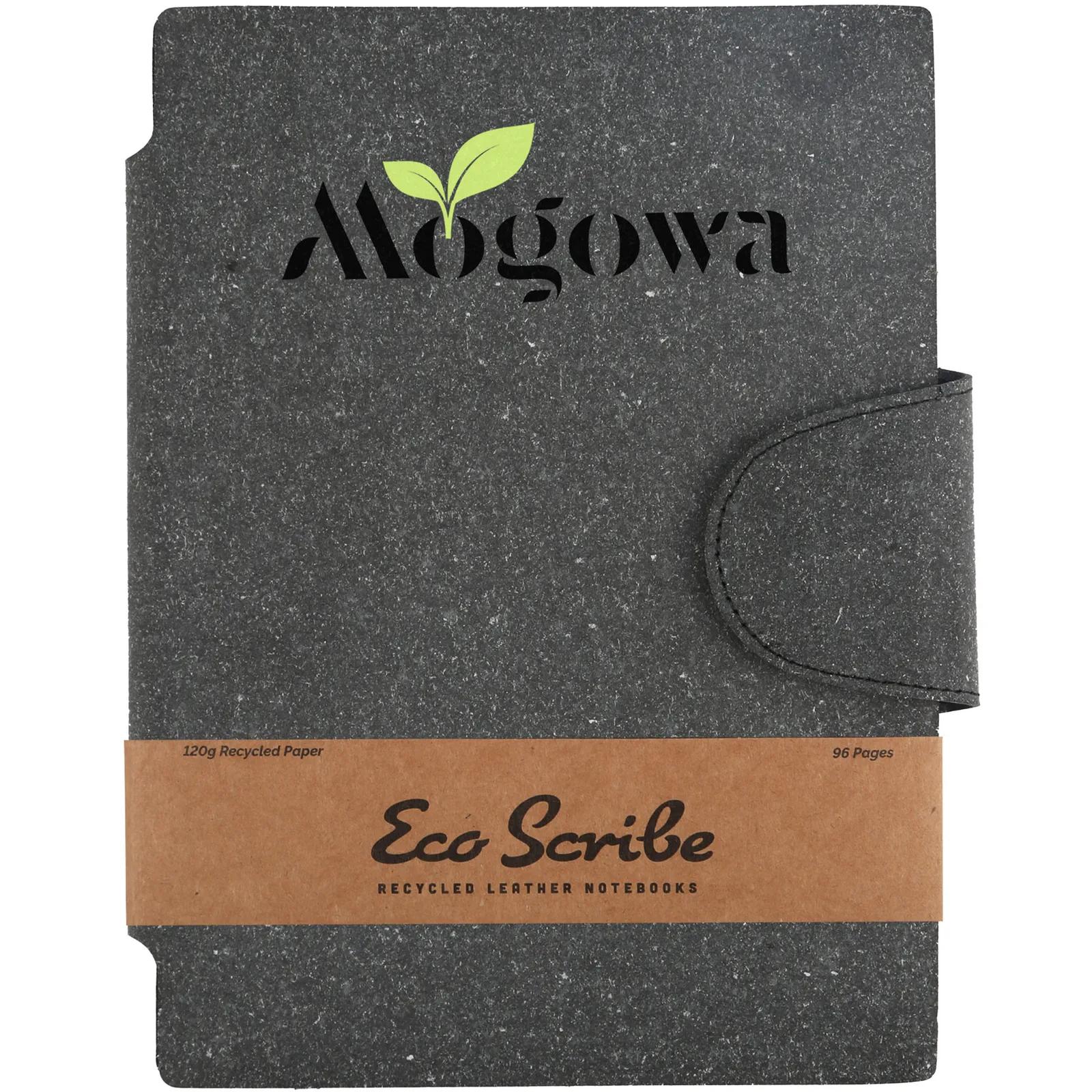 Hardcover Notebook Recycled Leather Lined - 6 x 8.5 in - product view 12