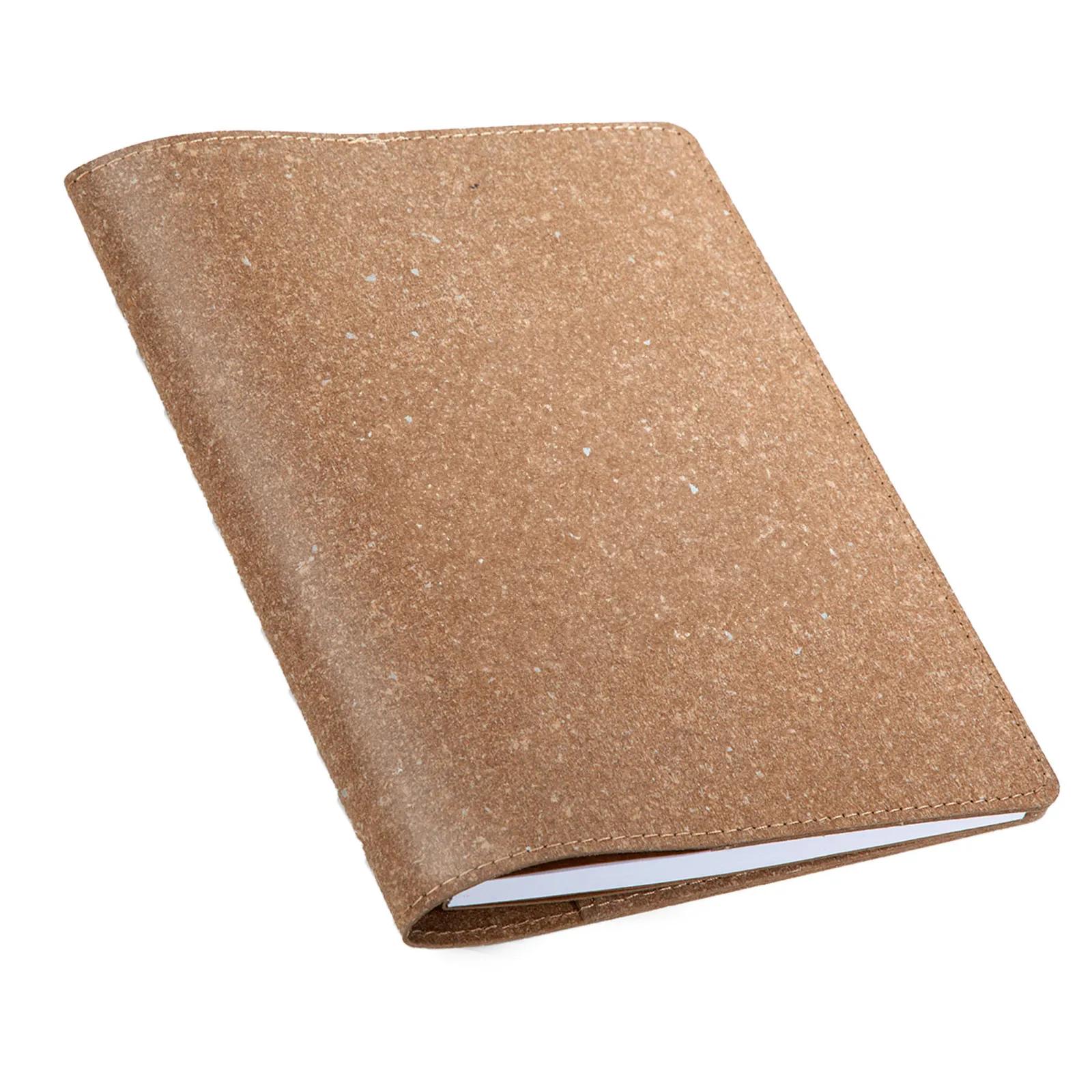 Notebook Cover Recycled Leather with Pen Loop - 6.5 x 8.5 in - blank view 10