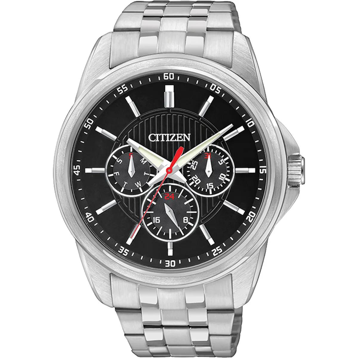 Citizen Men's Watch Black Dial Quartz - 42mm