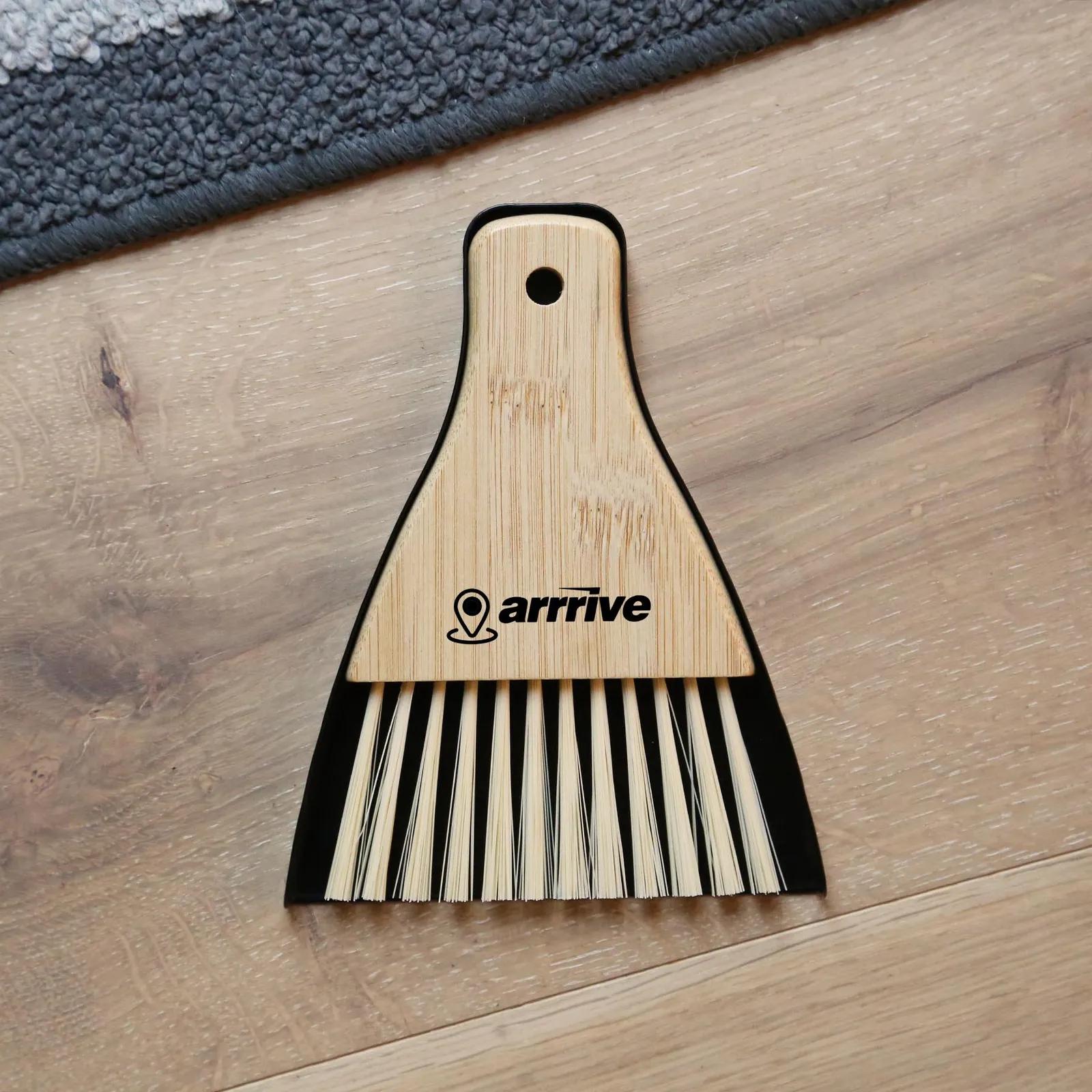 Bamboo Brush and Dustpan Set with Magnet - 6.5 in - product view 3