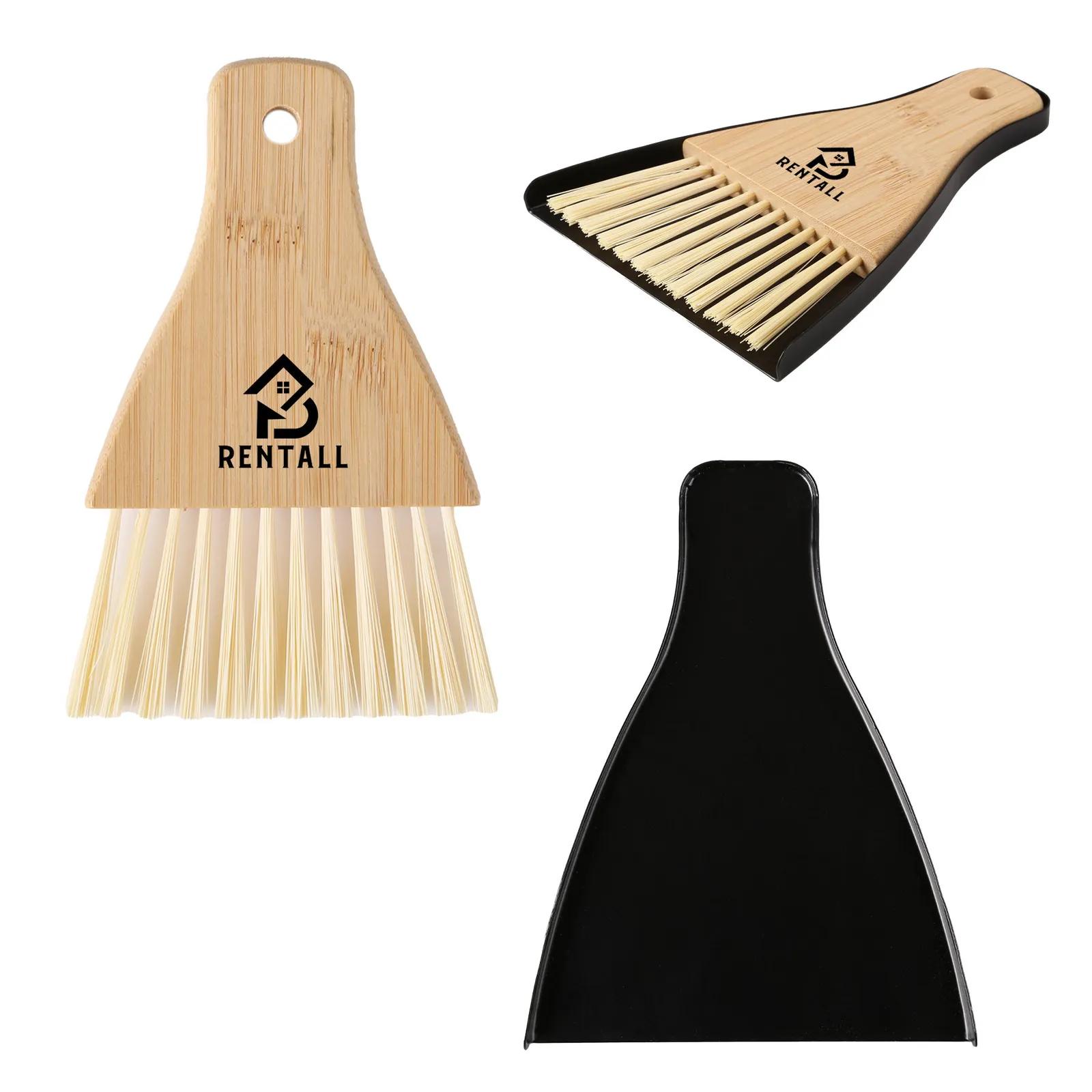 Bamboo Brush and Dustpan Set with Magnet - 6.5 in - product view 4