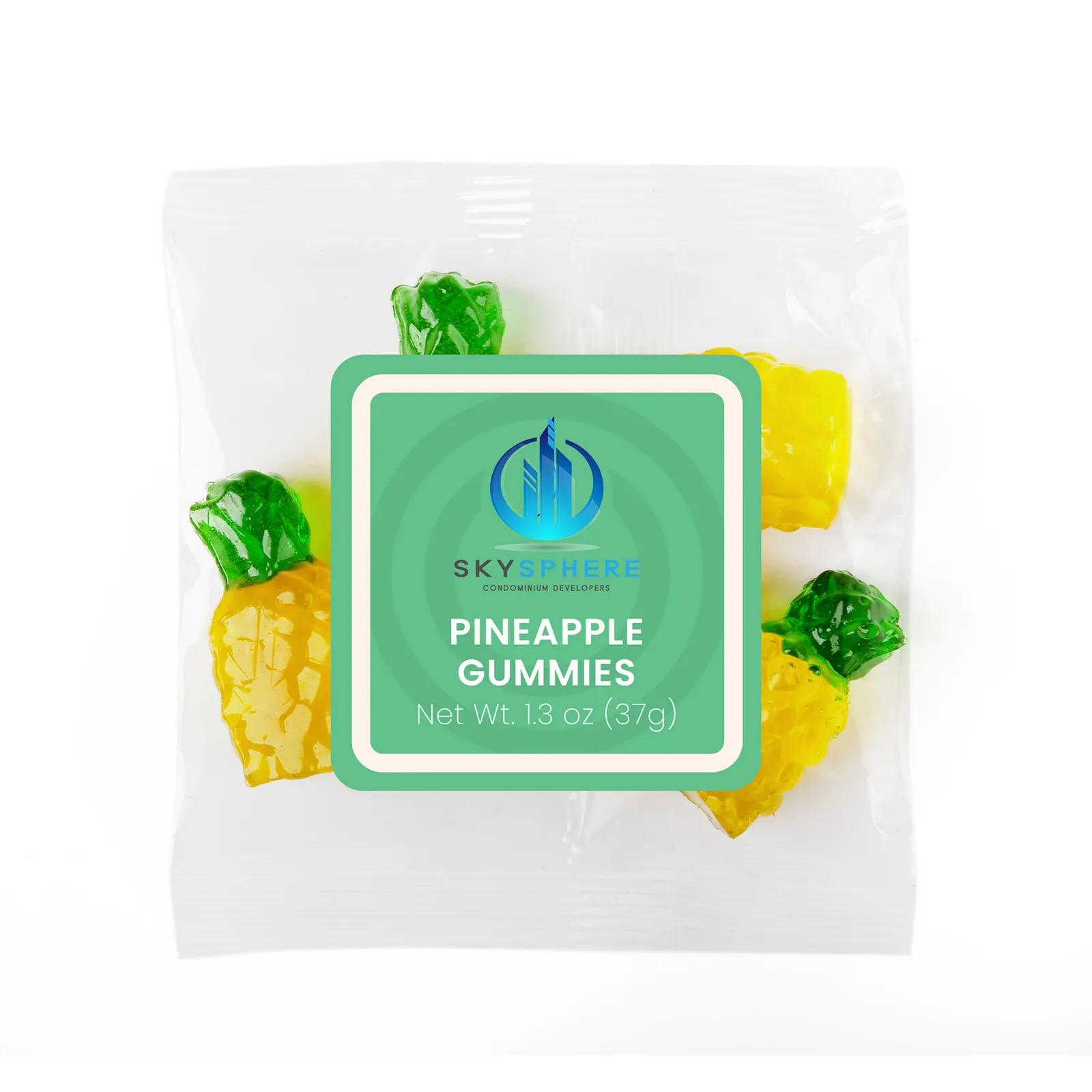 Gummy Candy Pineapple Shaped Tropical Flavor - 1.3 oz - product view 2