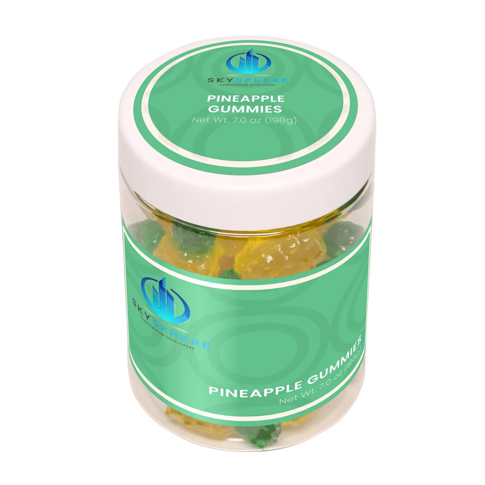 Gummy Candy Pineapple Shaped Tropical Flavor - 7 oz - product view 2