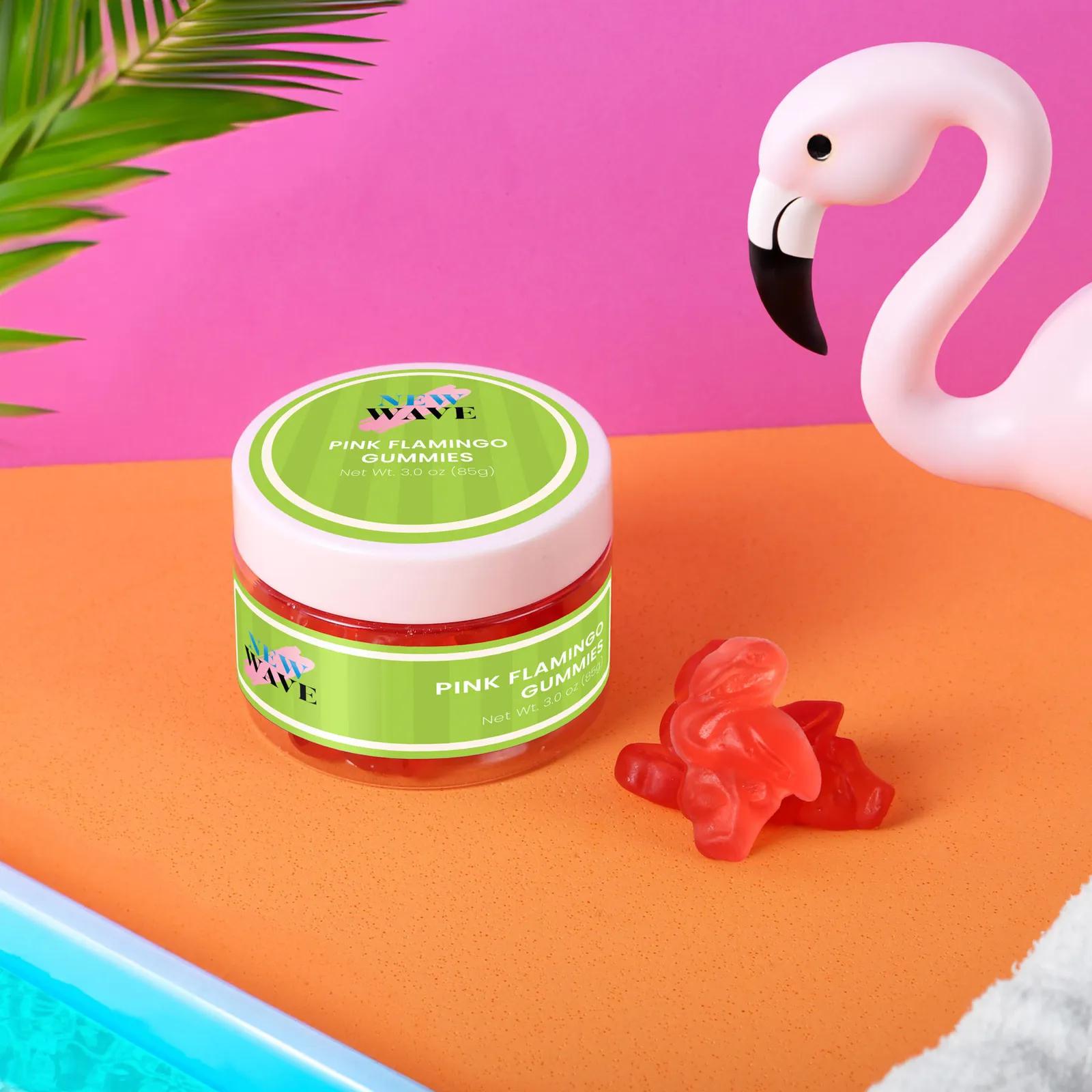 Gummy Candy Pink Flamingo Strawberry Flavor - 3 oz