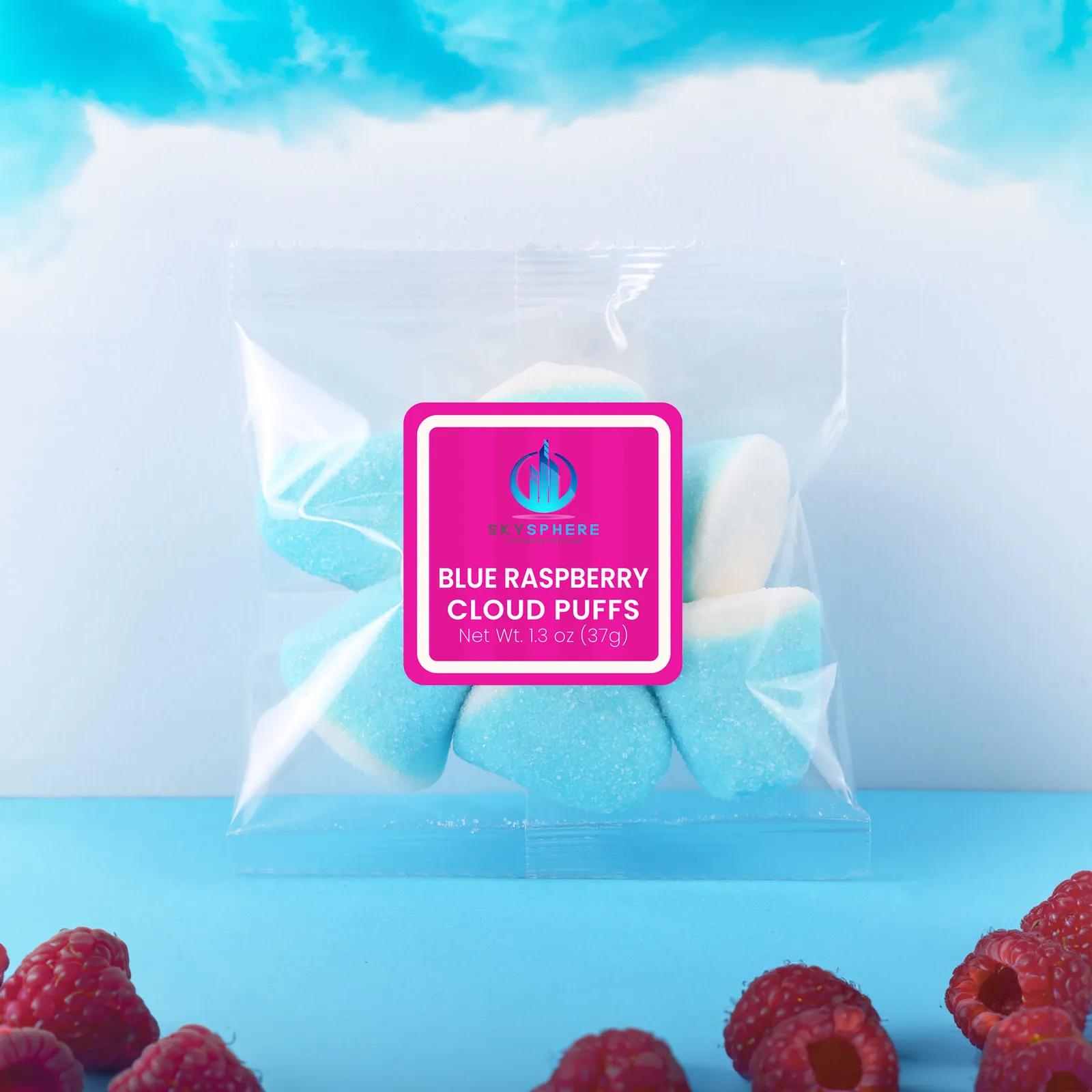 Gummy Cloud Puffs Blue Raspberry Flavor - 1.3 oz