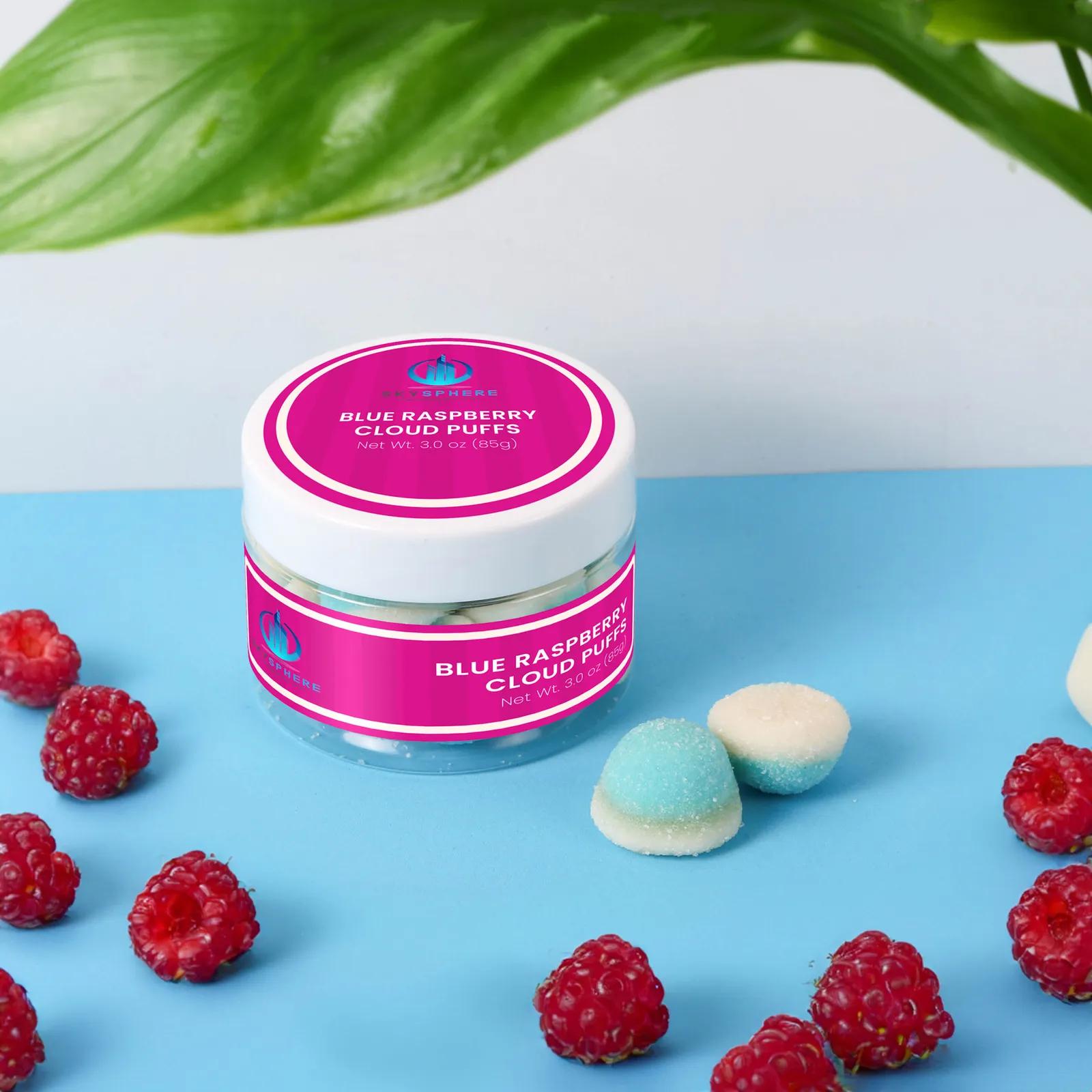 Gummy Cloud Puffs Blue Raspberry Flavor - 3 oz - product view 1