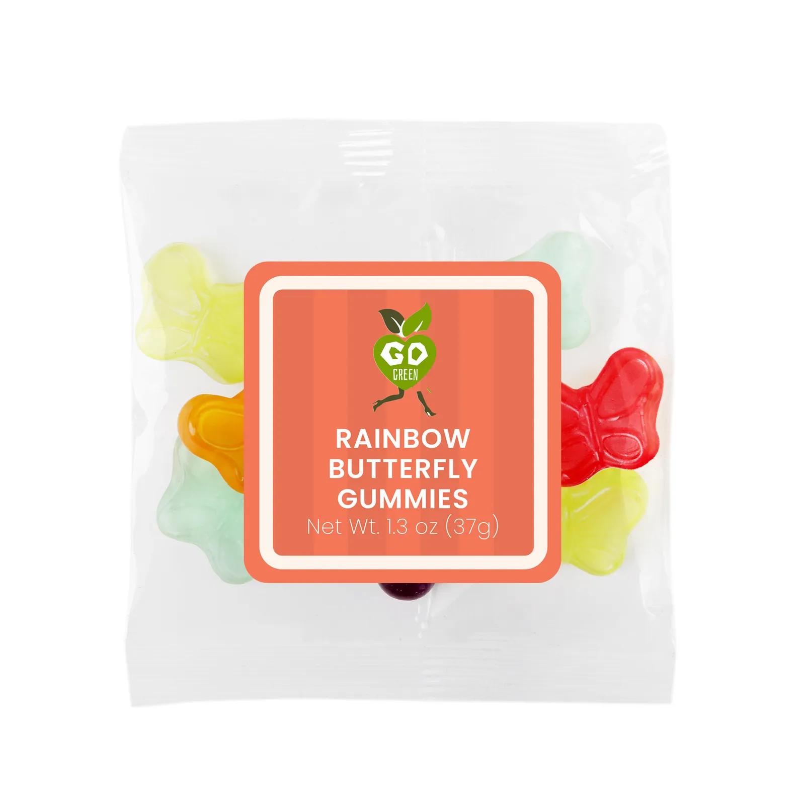 Gummy Butterflies Mini Rainbow Assorted - 1.3 oz - product view 2