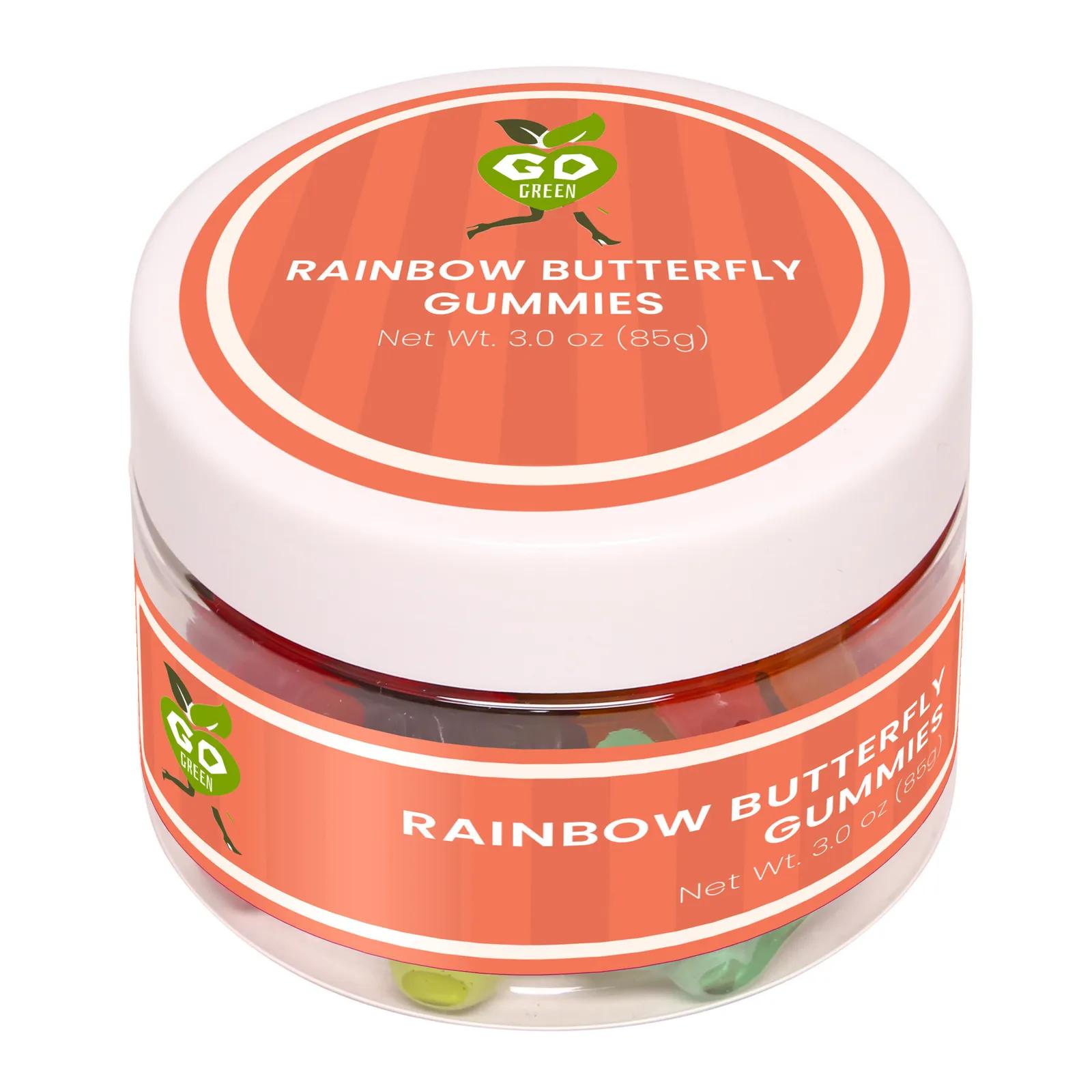 Gummy Butterflies Mini Rainbow Assorted - 3 oz - product view 2