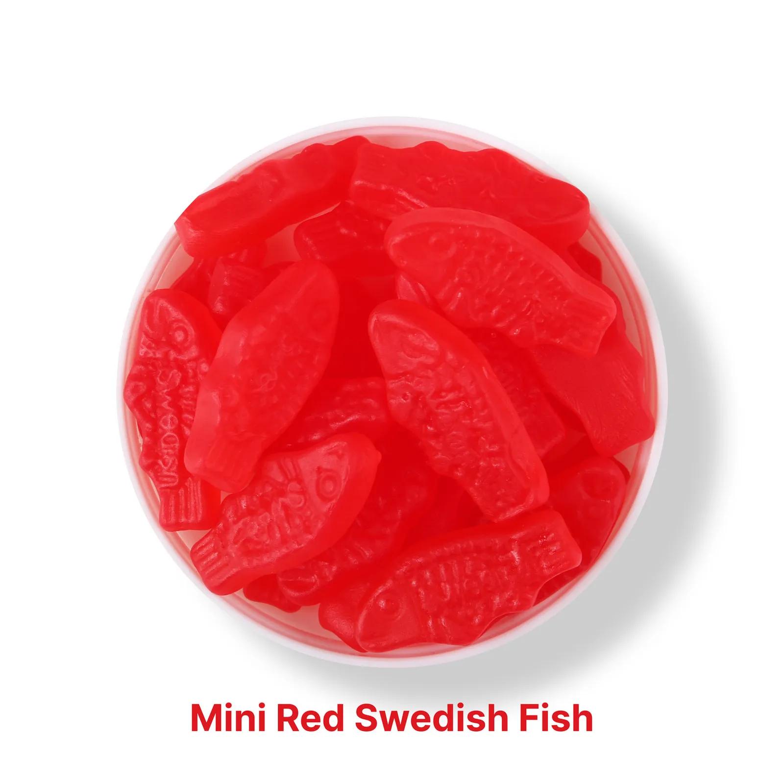 Gummy Fish Mini Red Swedish Style Chewy - 7 oz - product view 3