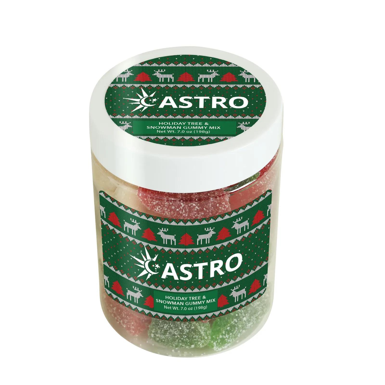 Holiday Gummy Mix Tree and Snowman Shapes - 7 oz - product view 2