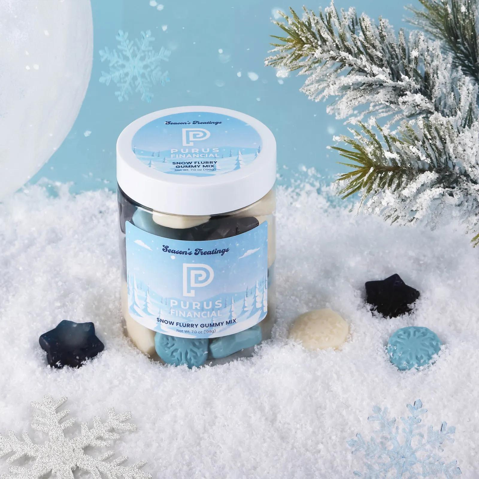 Gummy Candy Snowflake Shapes Winter Mix - 7 oz