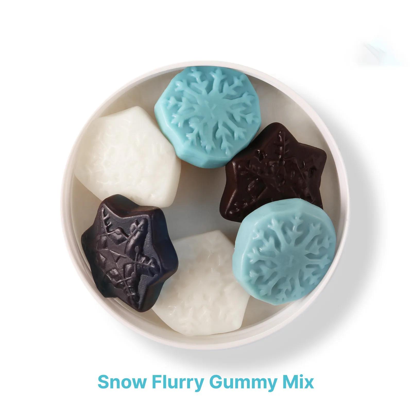 Gummy Candy Snowflake Shapes Winter Mix - 3 oz - product view 3