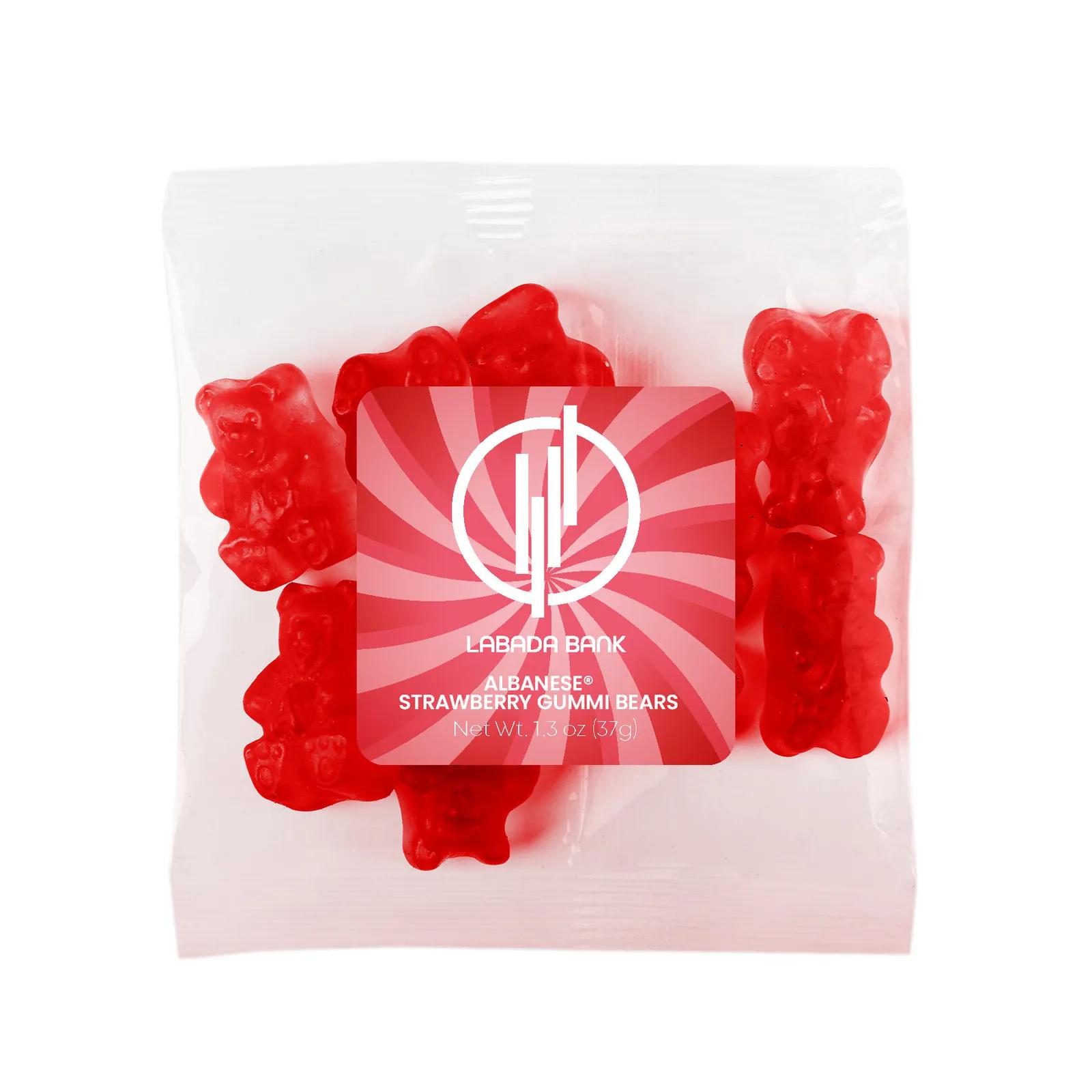 Gummy Bears Strawberry Flavored in Jar - 1.3 oz - product view 2