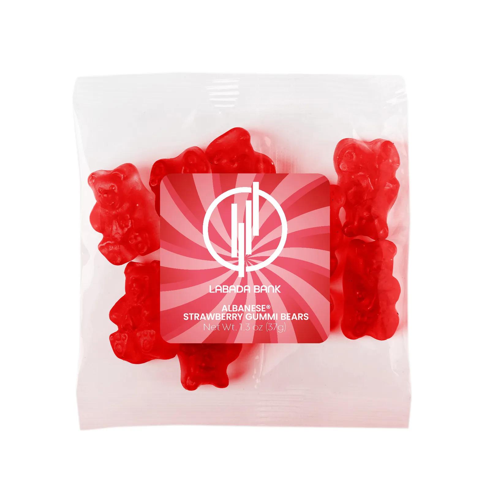 Gummy Bears Strawberry Flavored in Jar - 1.3 oz - product view 3