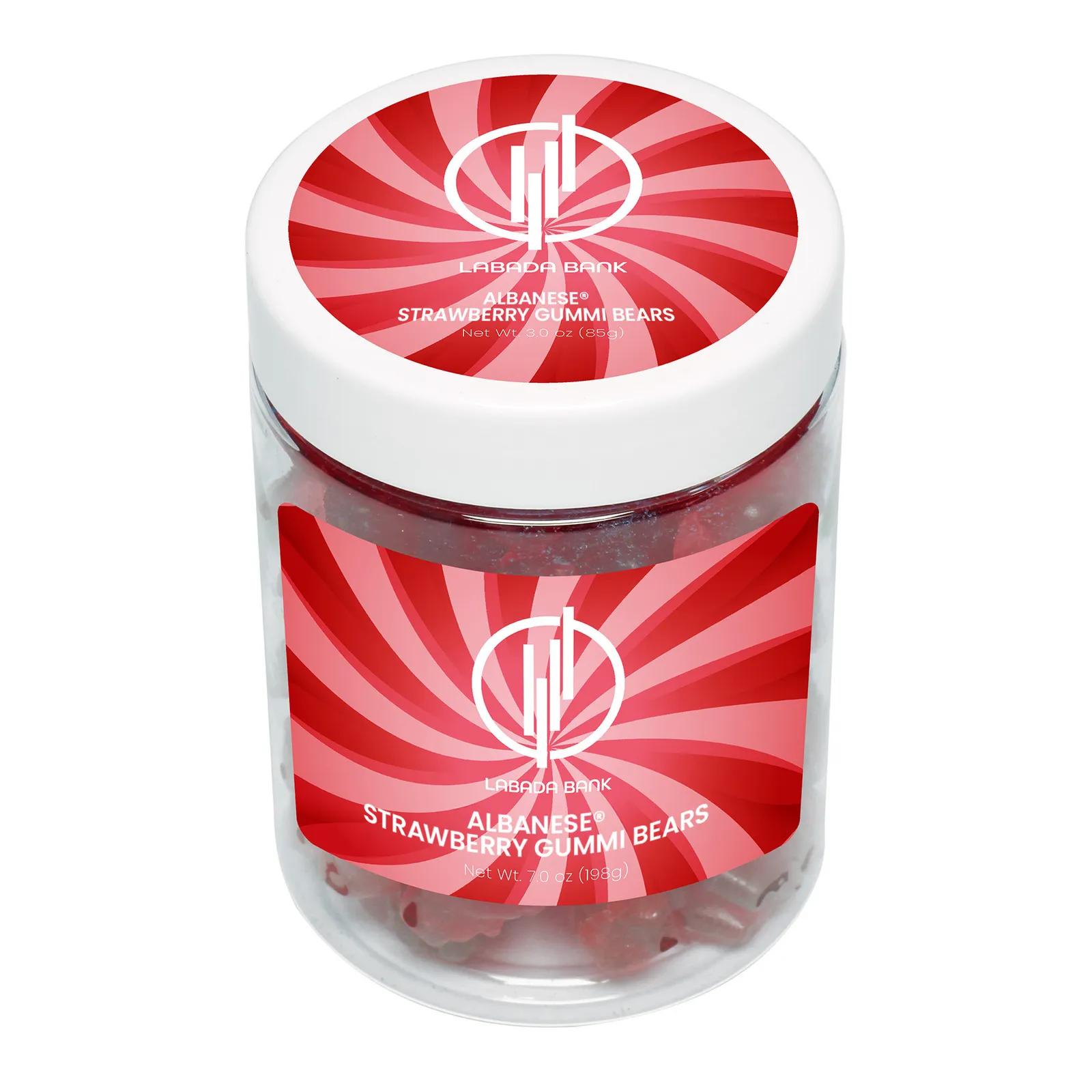 Gummy Bears Strawberry Flavored in Jar - 7 oz - product view 2