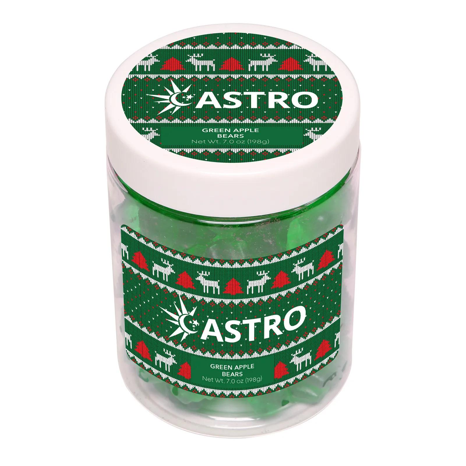 Gummy Bears Green Apple Flavored in Jar - 7 oz - product view 2