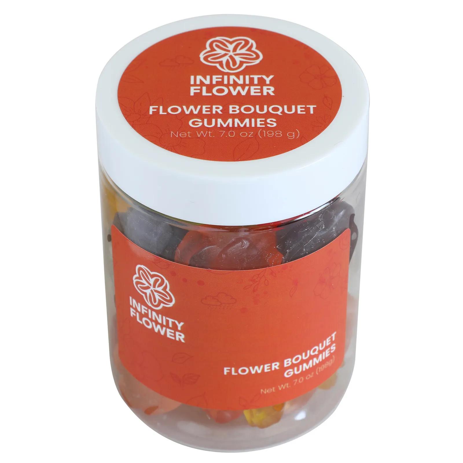 Gummy Jar Flower Shaped Fruit Flavors - 7 oz - product view 3