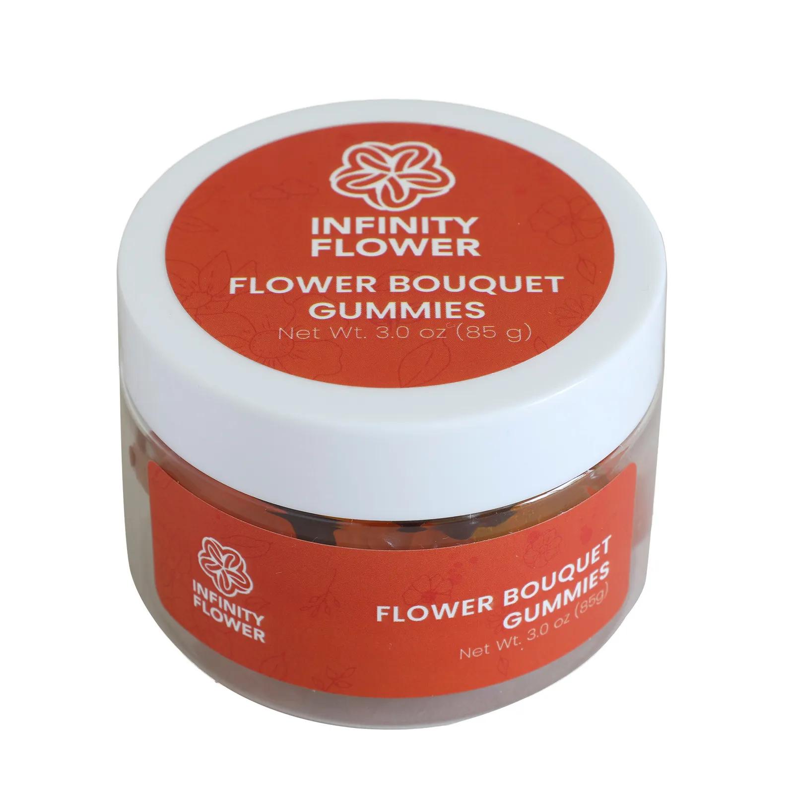 Gummy Jar Flower Shaped Fruit Flavors - 3 oz - product view 3
