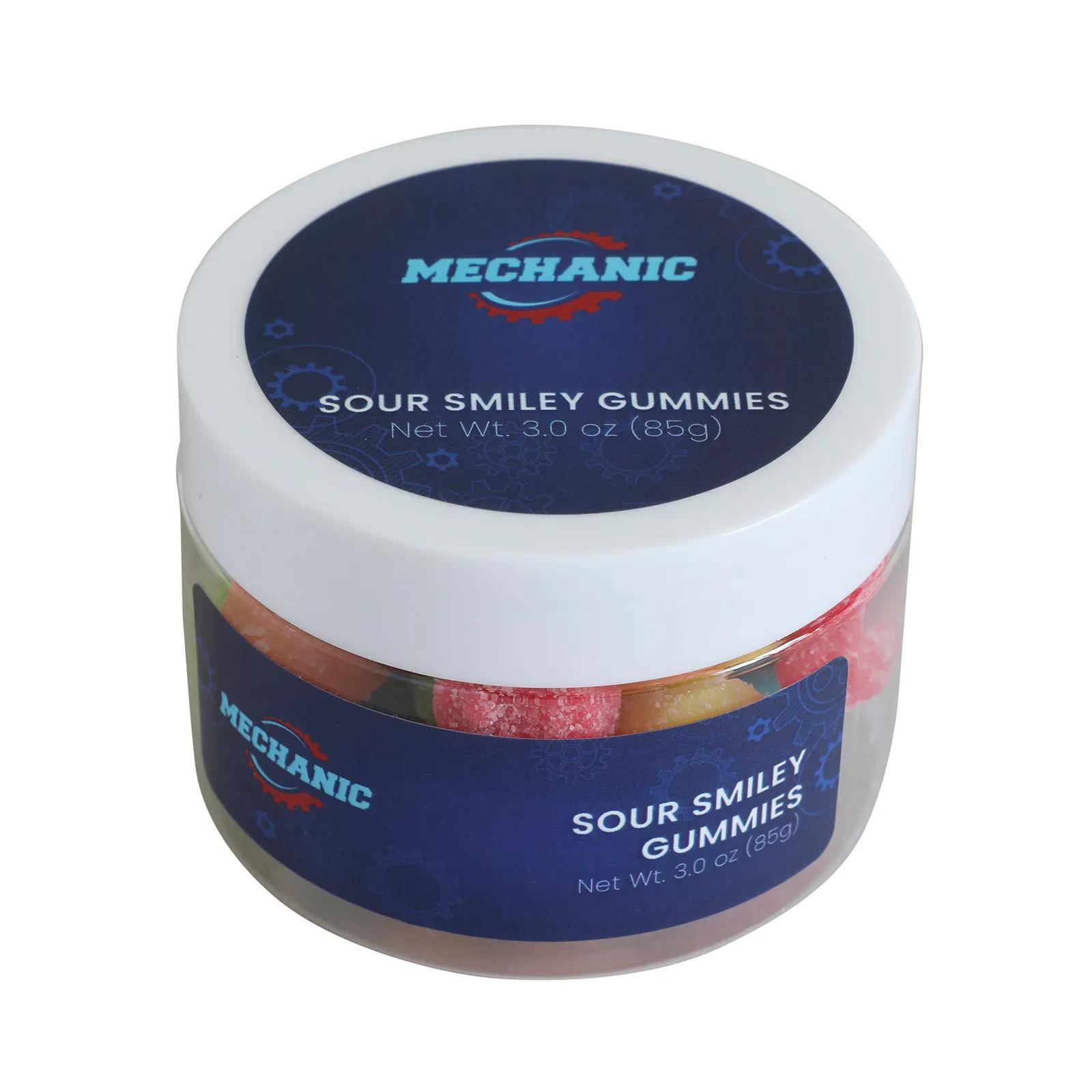 Gummy Jar Sour Smiley Face Fruit - 3 oz - product view 3