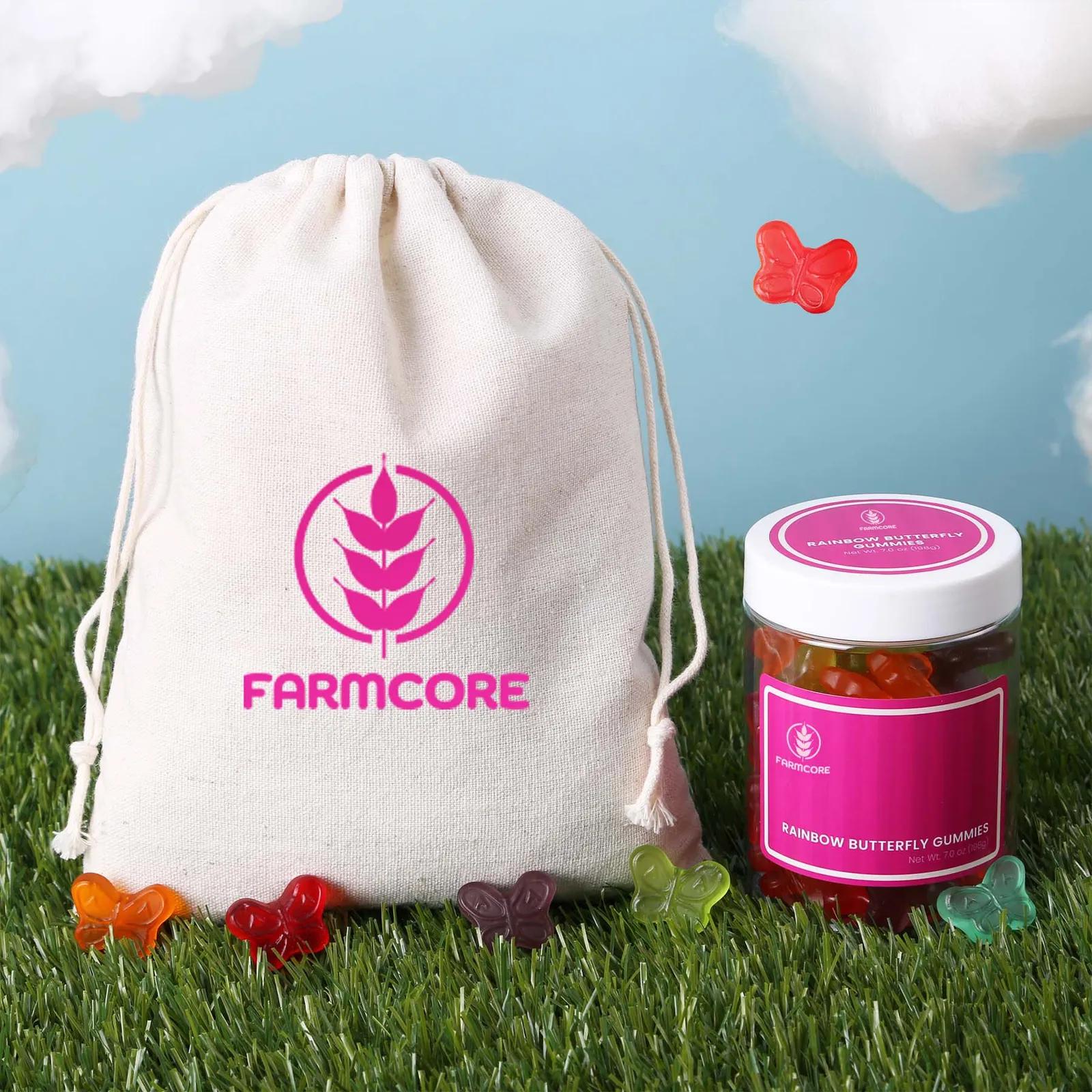 Gummy Candy Gift Set with Drawstring Bag - 7 x 9 in