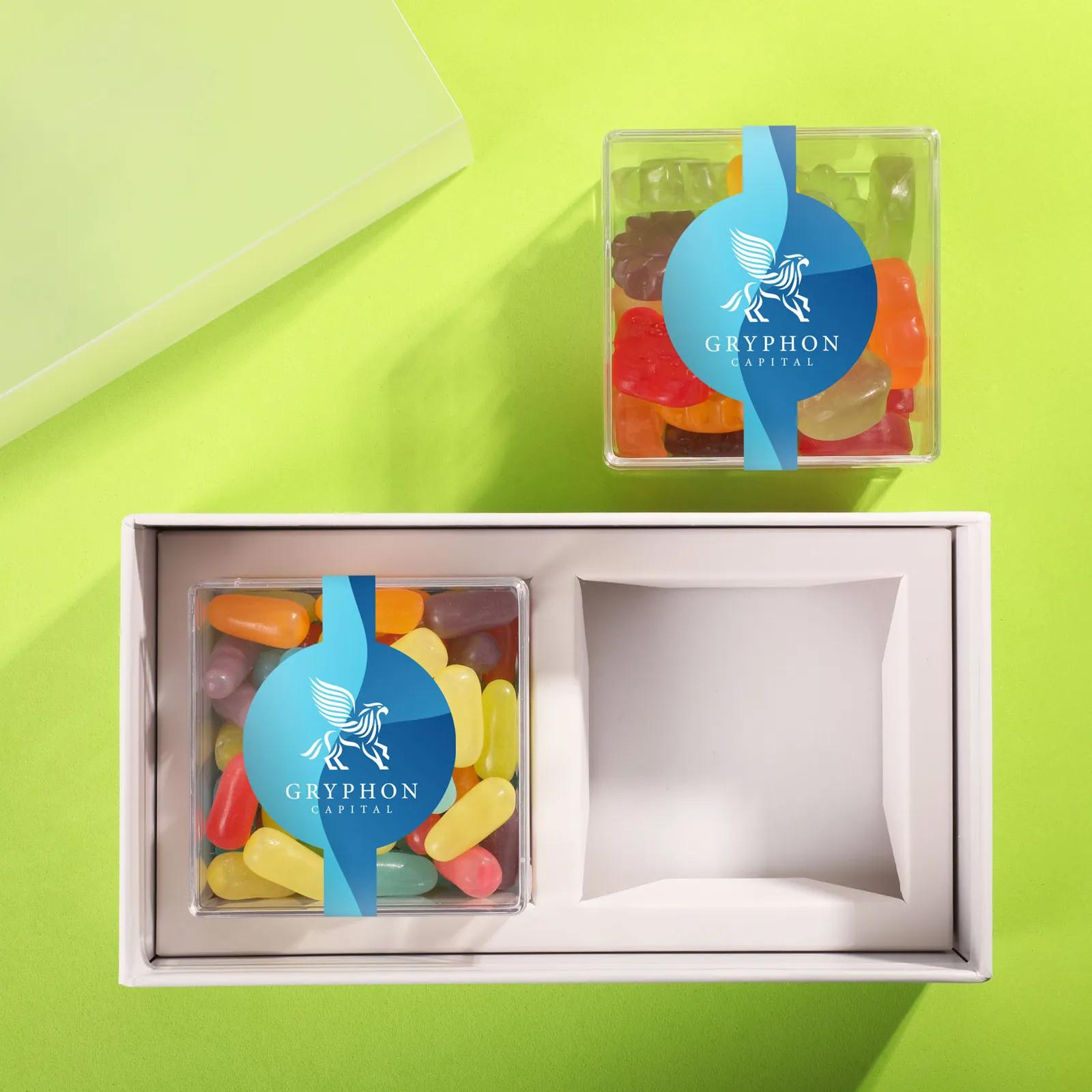 Candy Gift Set with Clear Cubes - 3.8 x 7 x 2.1 in - product view 3