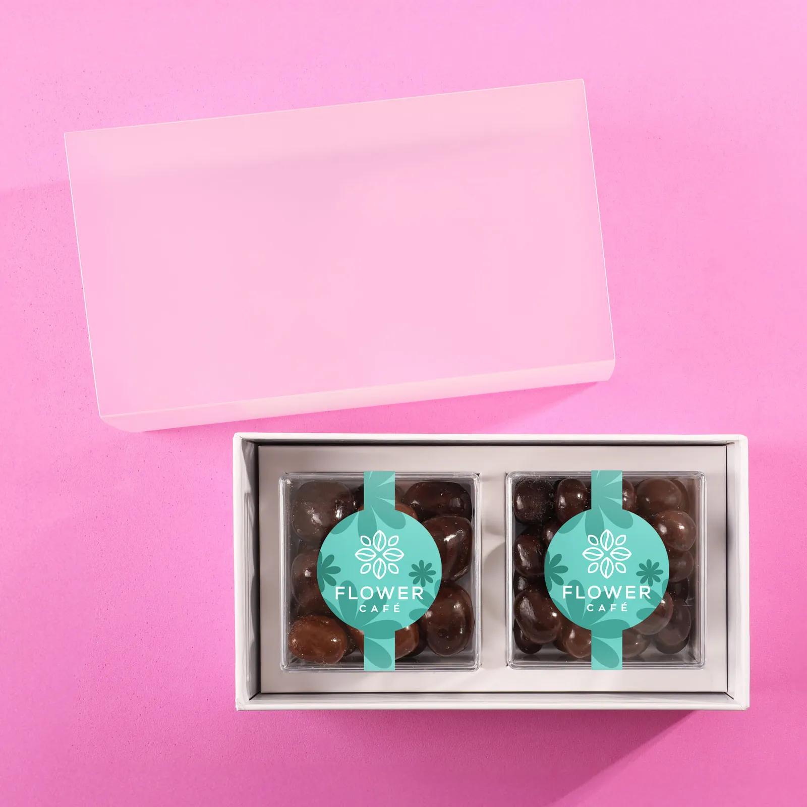 Premium Candy Gift Set with Clear Cubes - 3.8 x 7 x 2.1 in - product view 4