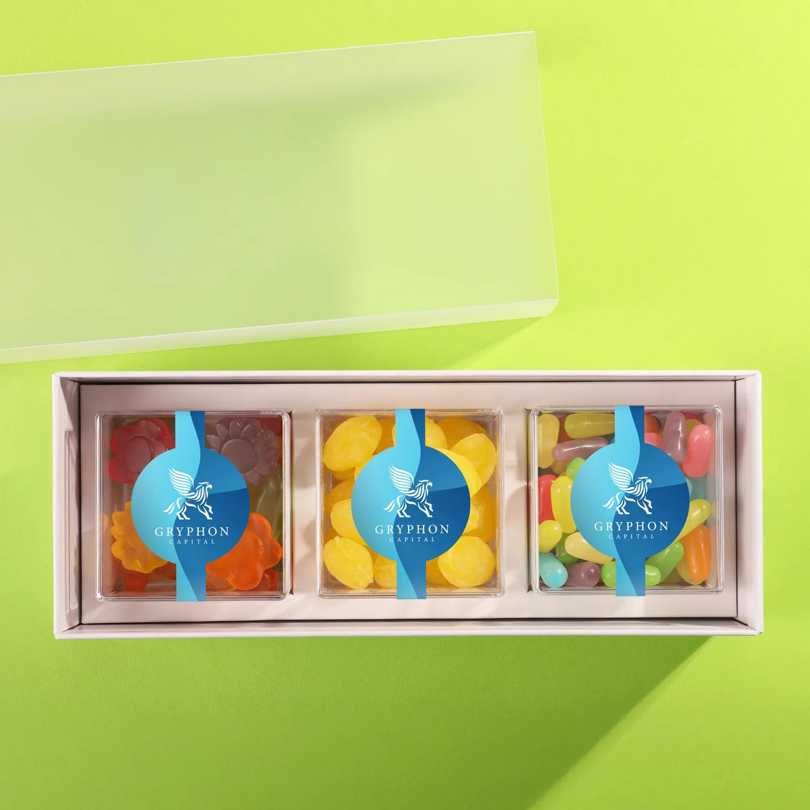 Candy Gift Set with Clear Cubes (3 Pack) - 3.8 x 10.1 x 2.1 in - product view 4