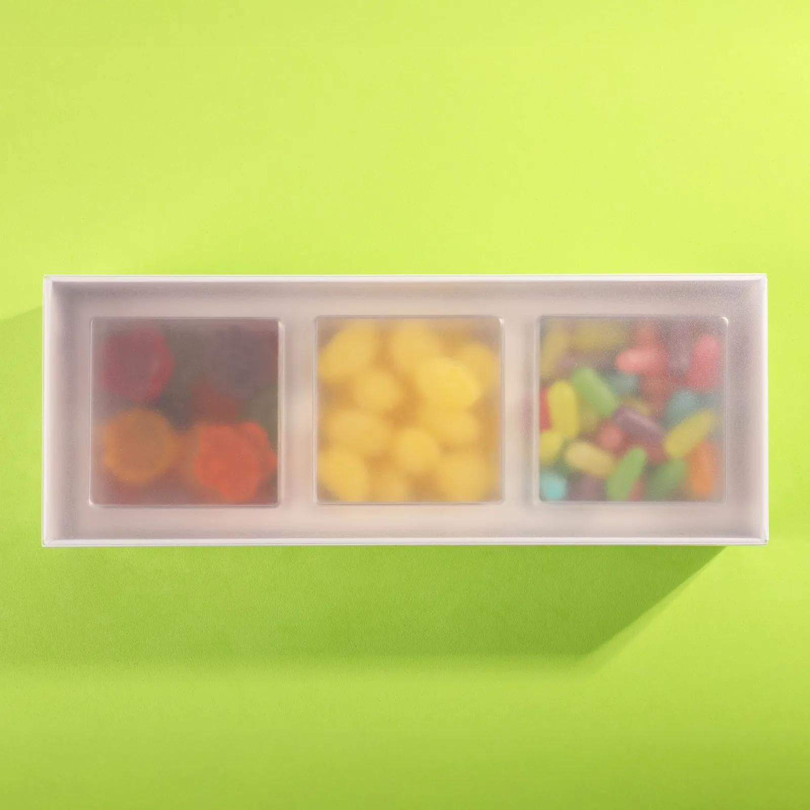 Candy Gift Set with Clear Cubes (3 Pack) - 3.8 x 10.1 x 2.1 in - blank view 10