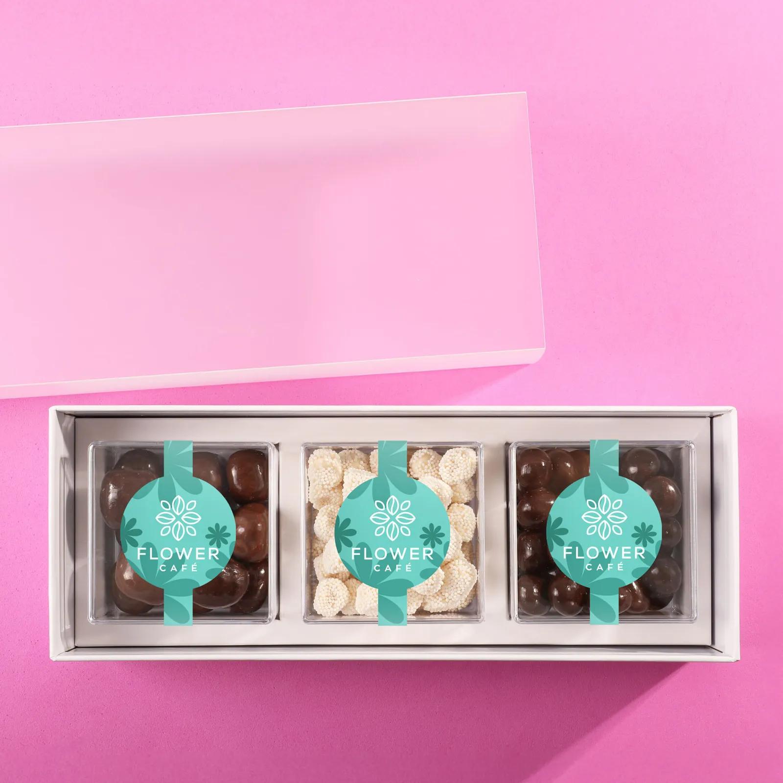 Premium Candy Gift Set with Clear Cubes (3 Pack) - 3.8 x 10.1 x 2.1 in - product view 4