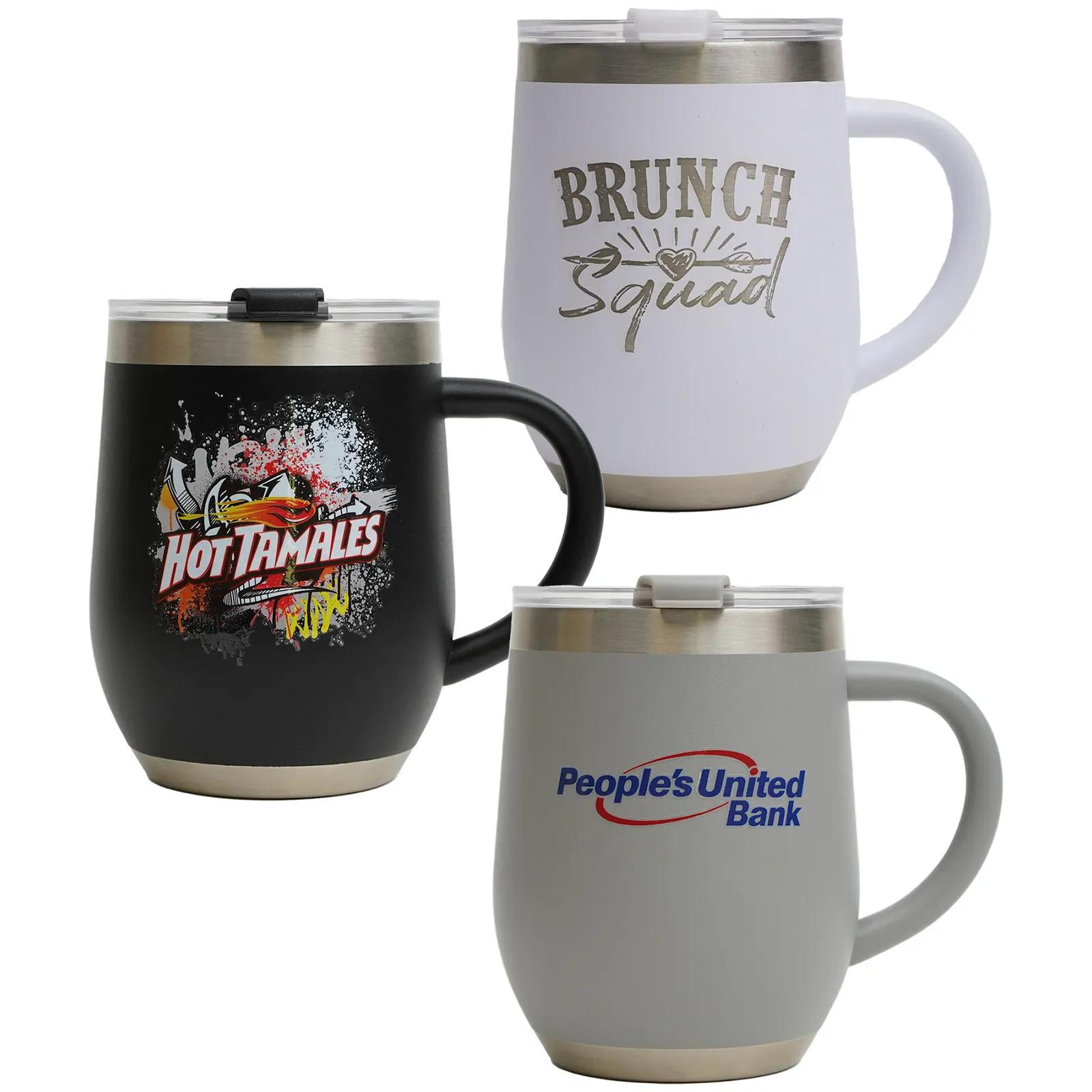 Stemless Tumbler with Handle - 12 oz - product view 2