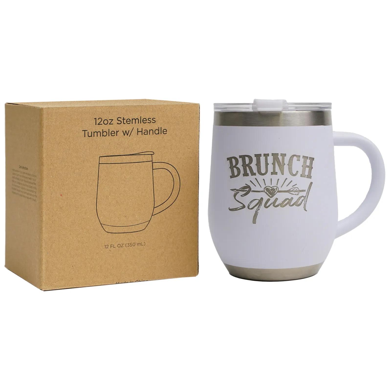 Stemless Tumbler with Handle - 12 oz - product view 7