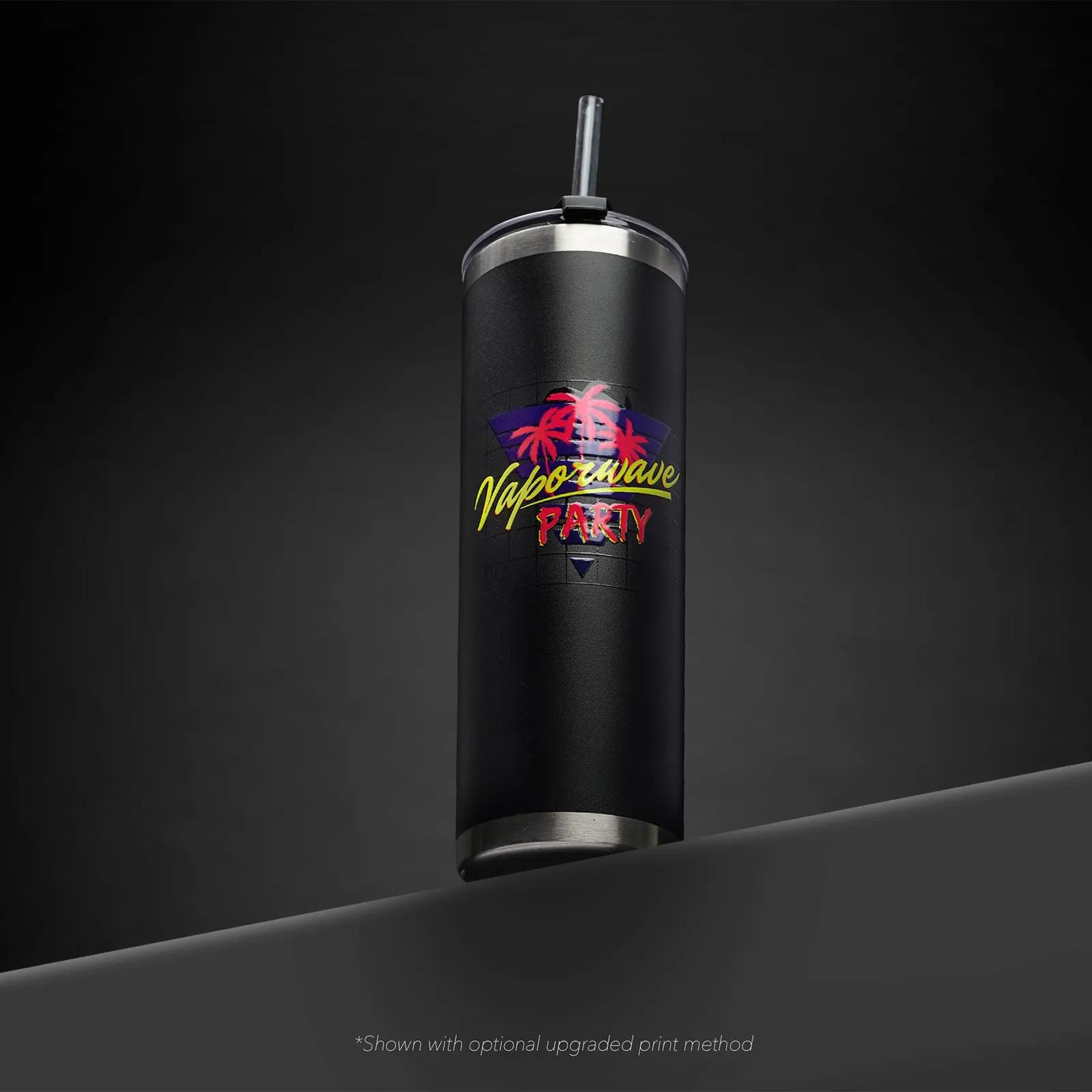 Sleek Tumbler with Straw - 20 oz