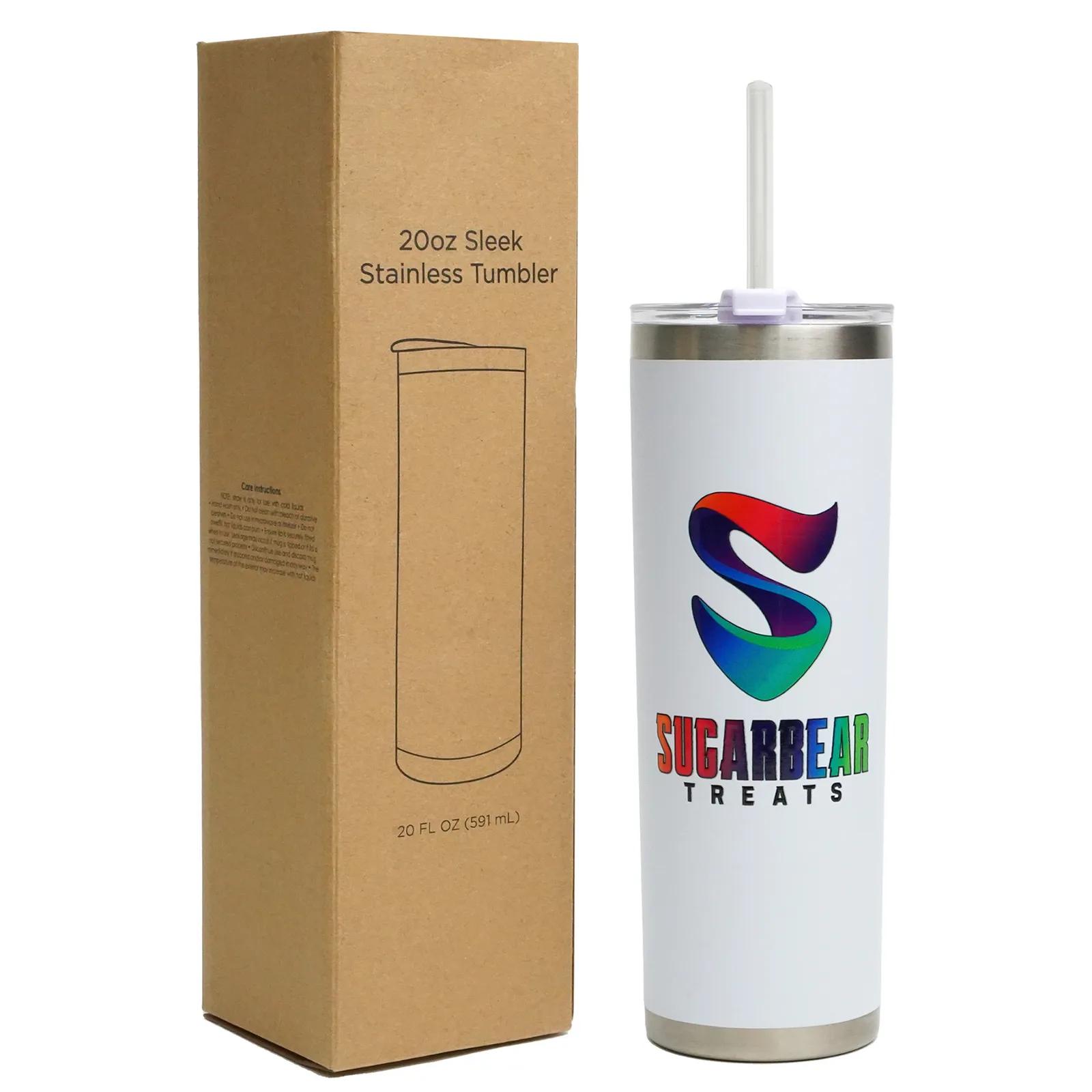 Sleek Tumbler with Straw - 20 oz - product view 5