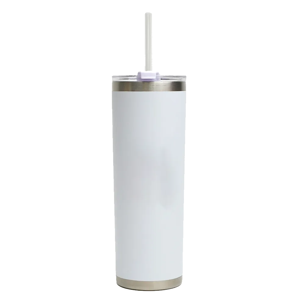 Sleek Tumbler with Straw - 20 oz - blank view 10