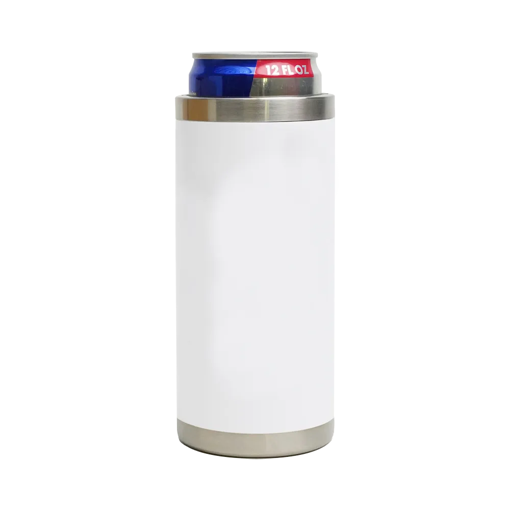 Stainless Steel Can Insulator Ultra Slim - 12 oz - blank view 8