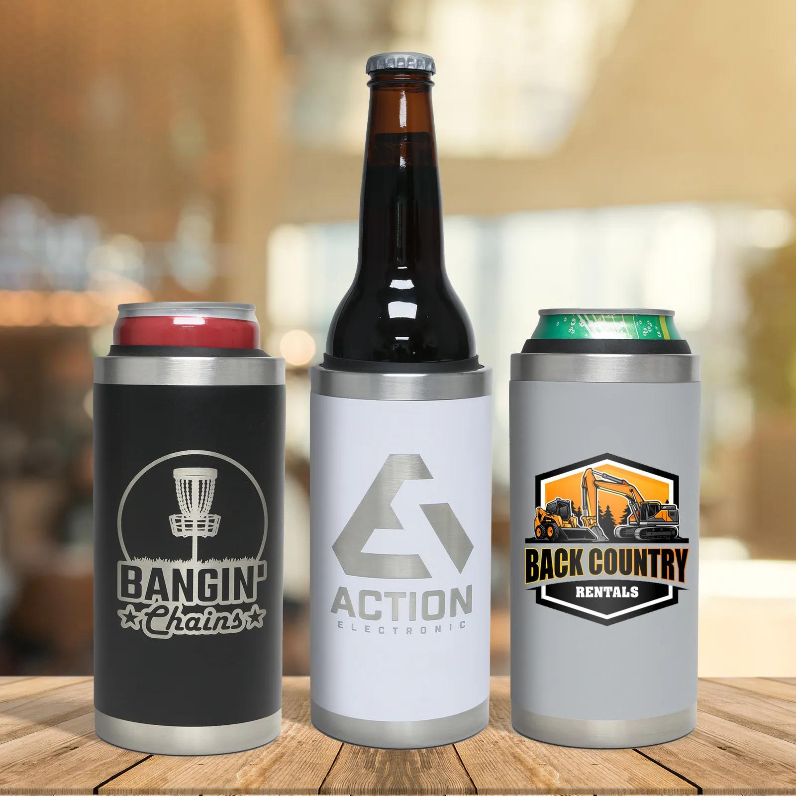 Stainless Steel Can Insulator 3-in-1 - 12 oz - product view 2