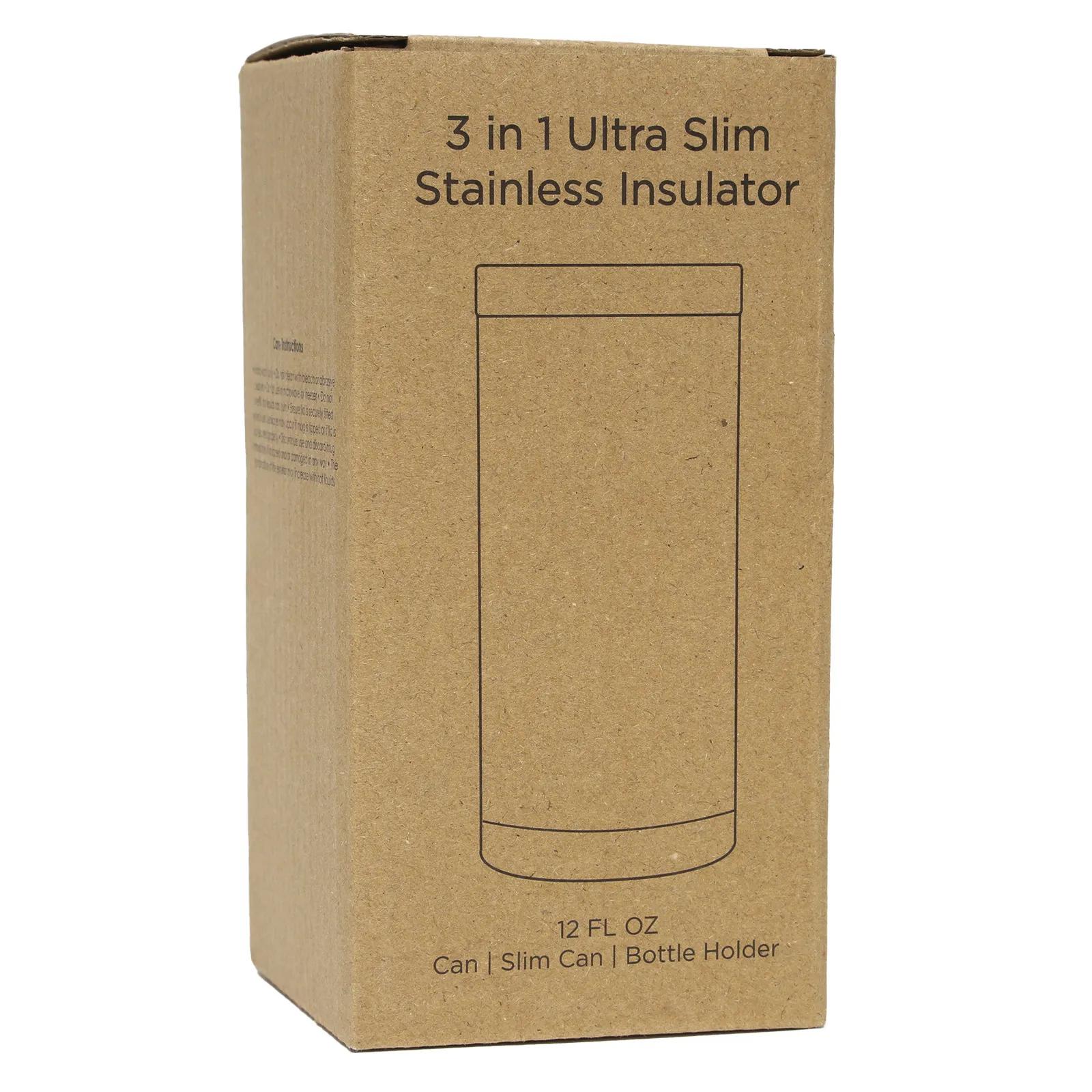 Stainless Steel Can Insulator 3-in-1 - 12 oz - product view 4