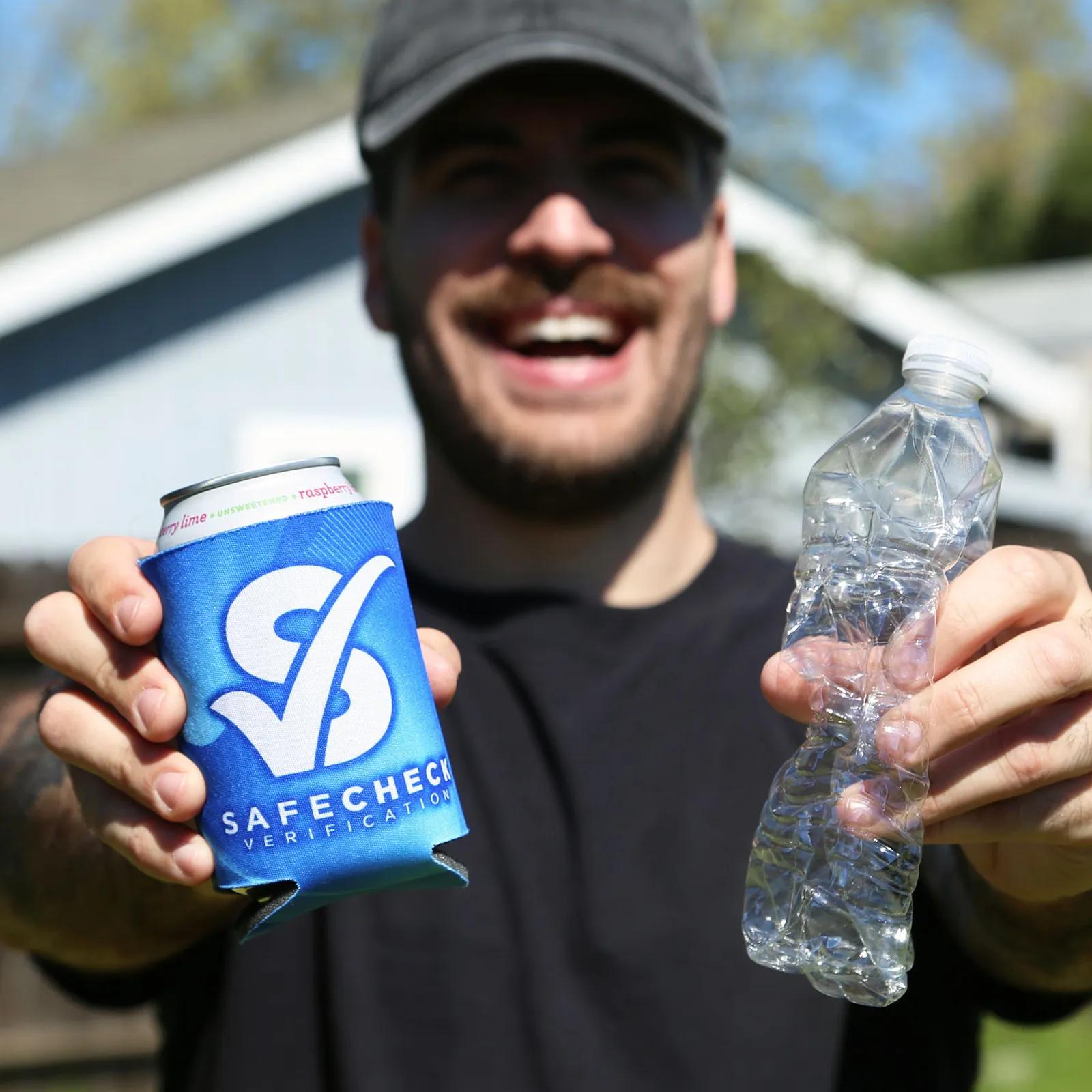 Custom Koozies Recycled Foam Can Cooler - 4 in - product view 3