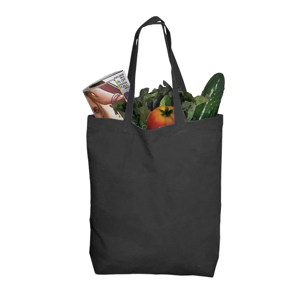 Custom Printed Cotton Tote Bag Colored - 15.75 x 16.5 in - blank view 2