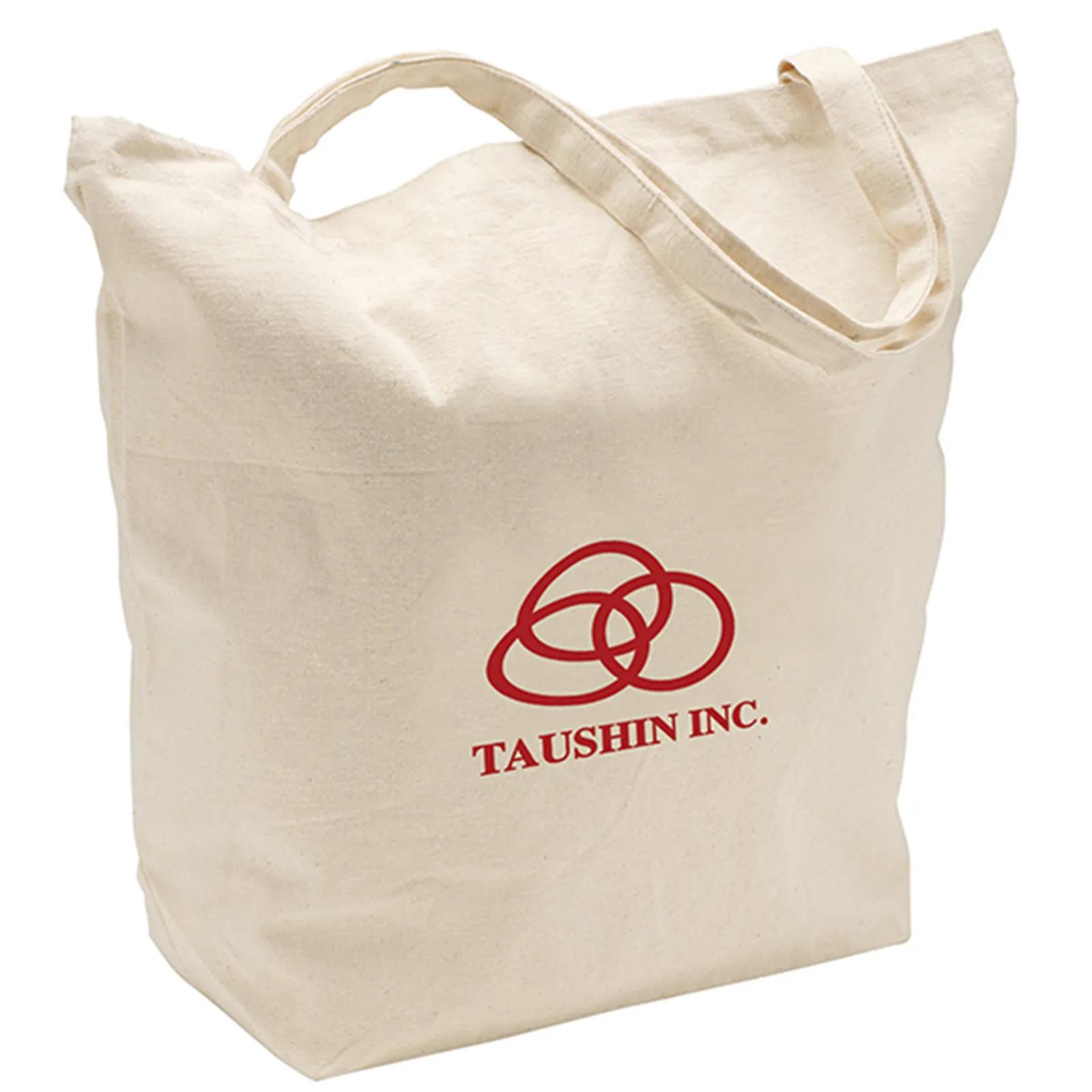 Custom Printed Cotton Canvas Tote Bag - 20 x 17.5 in